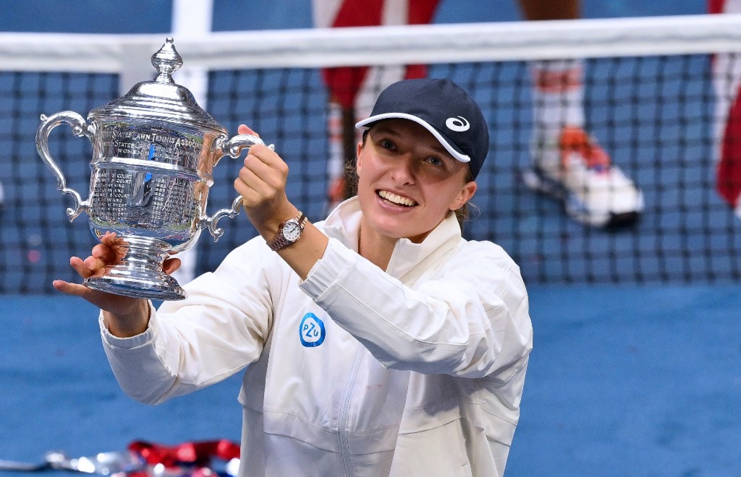 އީގޯ ސްވިއާޓެކް، މުބާރާތުގެ އަންހެން ސިންގަލްސްގެ ޗެމްޕިއަންކަން ހޯދުމަށް ފަހު. -- ފޮޓޯ: އޭއެފްޕީ