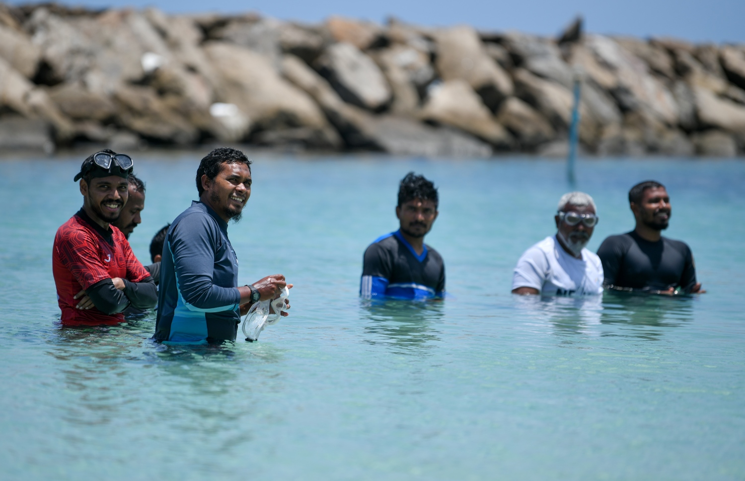 ނޭވާ 2 އަށް ތައްޔާރުވުމަށް ކުރިއަށް ގެންދިޔަ ވެޓް ސެޝަންތަކުގެ ތެރެއިން. ބައިވެރިންނަށް މިހާރު ވަނީ ޓްރެއިިނިން ދީ ނިމިފައި. ފޮޓޯ: ފަޔާޒް މޫސާ | މިހާރު