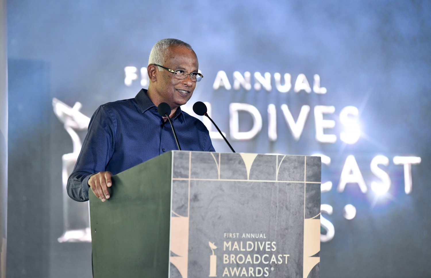 ރޭގެ ހަފުލާގައި ރައީސް ވާހަކަފުޅު ދައްކަވަނީ -- ފޮޓޯ: ނިޝާން އަލީ/ މިހާރު