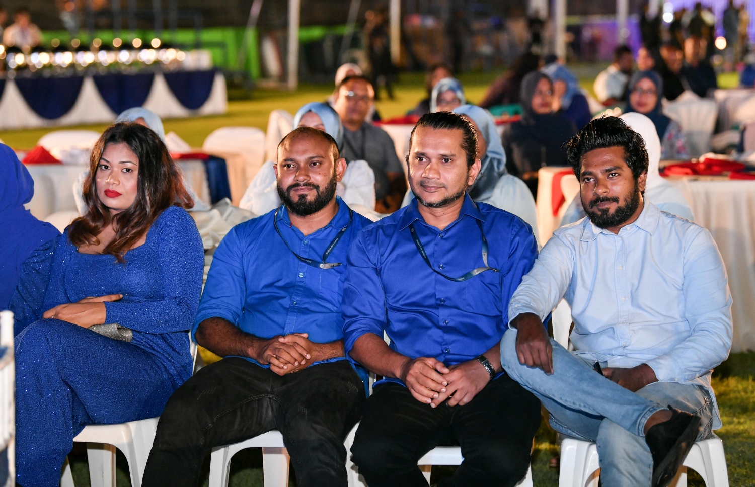 އެމްޕީއެލްގެ 36 ވަނަ އަހަރީ ދުވަސް ފާހަގަކުރުމަށް ހެންވޭރު ދަނޑުގައި ބޭއްވި ހާއްސަ ރަސްމިއްޔާތުގައި އެ ކުންފުނީގެ ބައެއް މުވައްޒަފުން ބައިވެރިވަނީ--. ފޮޓޯ: ނިޝާން އަލީ | މިހާރު