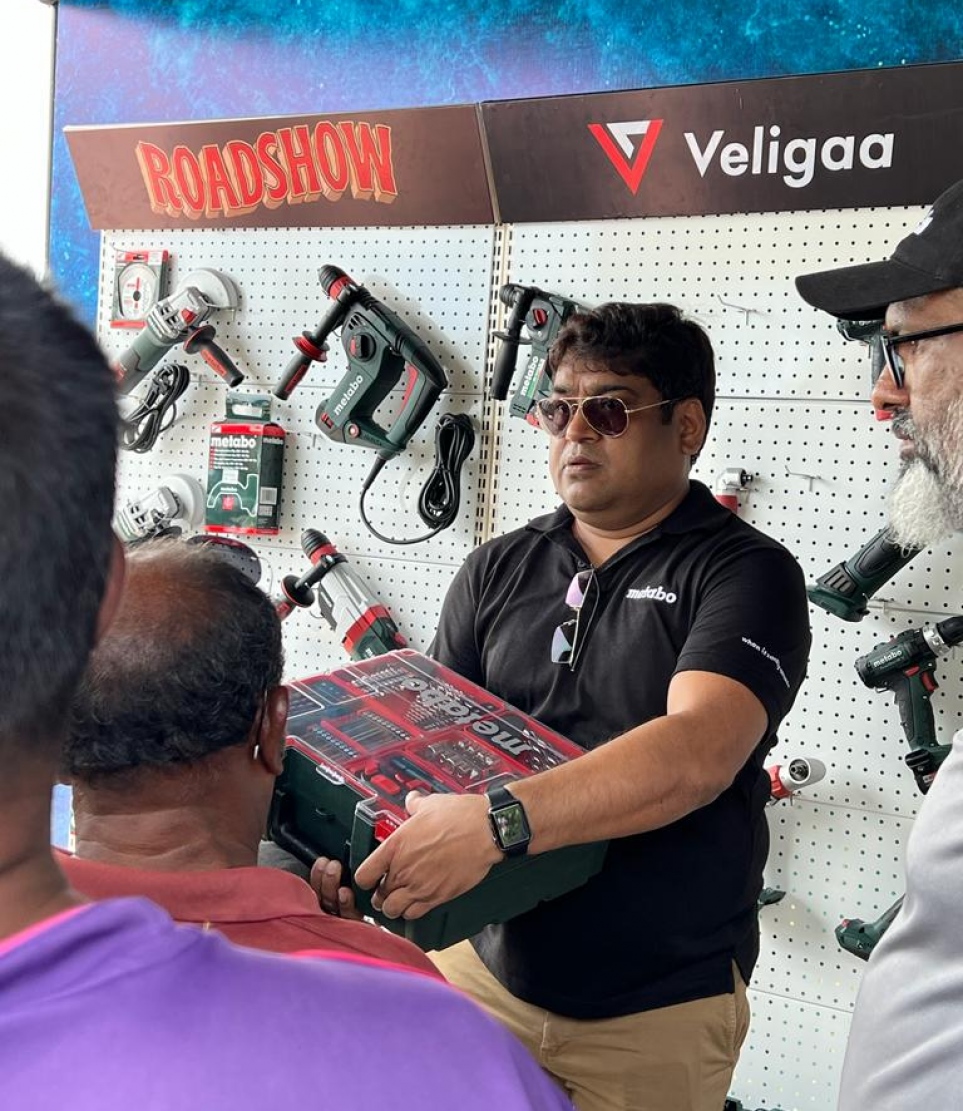 އެ ރޯޑު ޝޯގައި ވެލިގާއިން ލިބެން ހުރި ޕްރޮޑަކްޓުތަކުގެ މައުލޫމާތު ކަސްޓަމަރުންނަށް ލިބޭނެ. ފޮޓޯ: ވެލިގާ