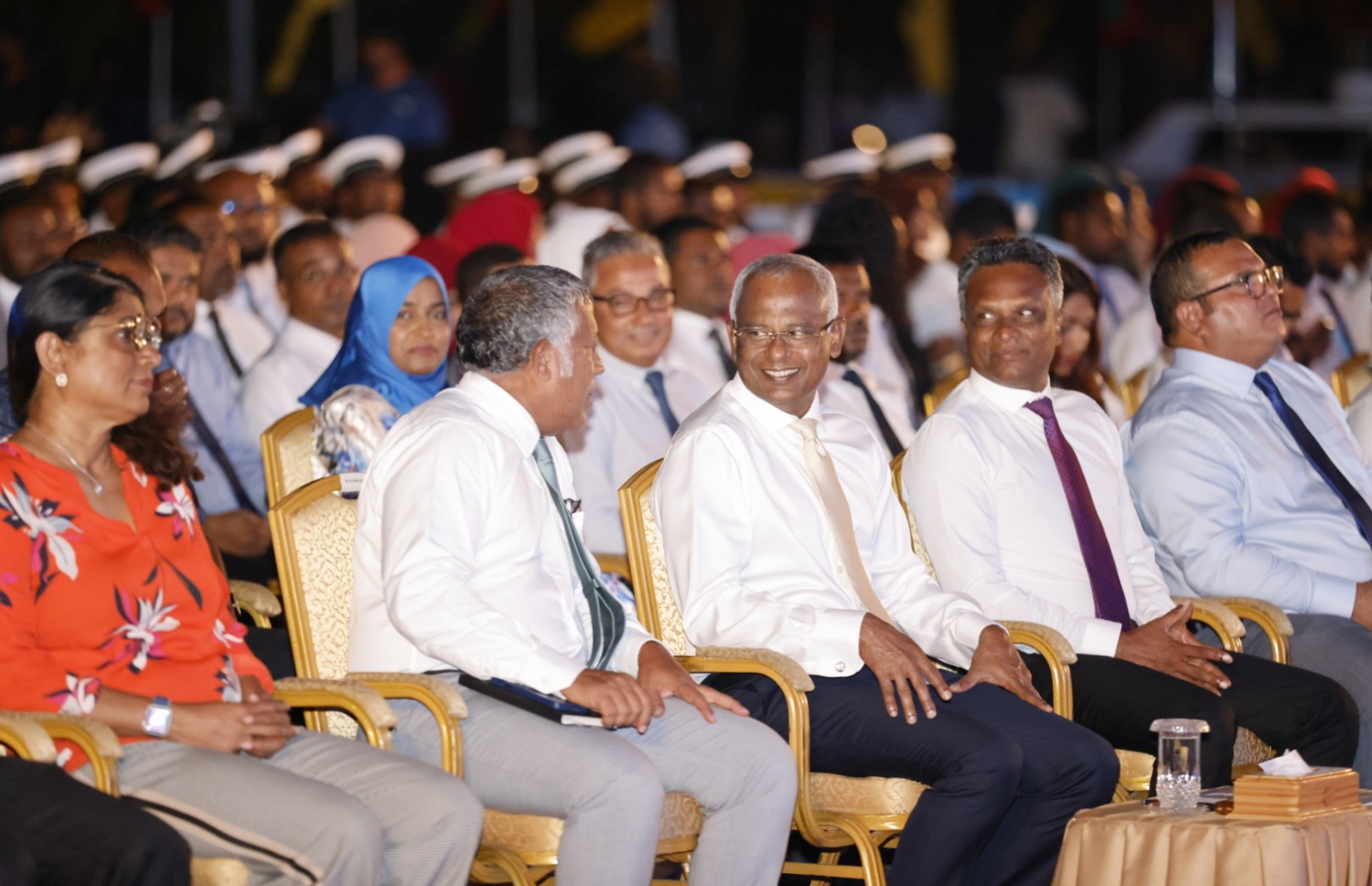 ބޮޑުތިލަދުންމަތި ގުޅާލުމުގެ ރަސްމިއްޔާތު: ކިތަންމެ ގިނަ ރަށެއް ގުޅާލަން ވިޔަސް ސަރުކާރުން އެކަން ހުއްޓާނުލާނެ ކަމަށް ރައީސް ވިދާޅުވި. -- ފޮޓޯ: ރައީސް އޮފީސް