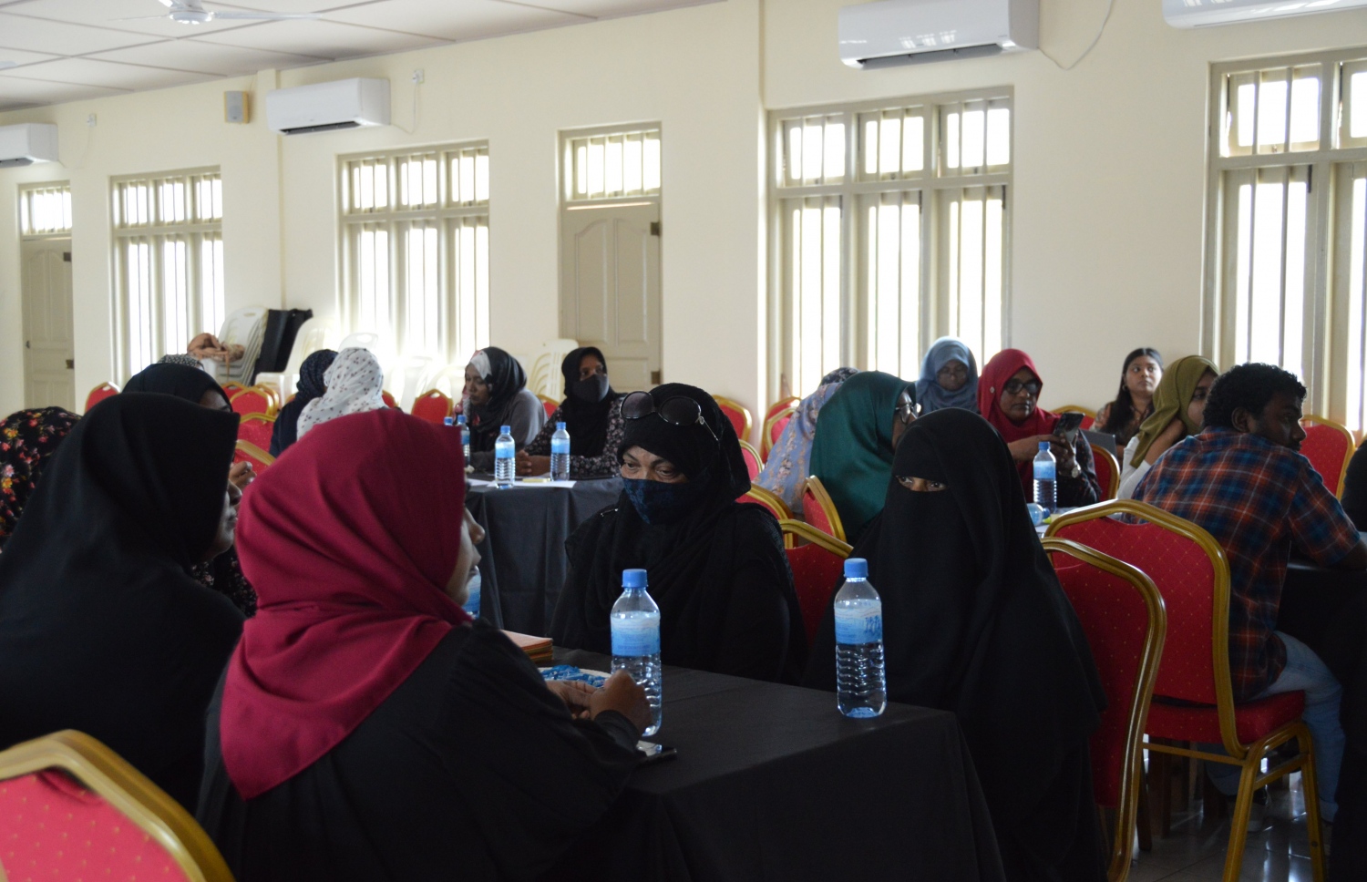 ވިމެން އިން ސަސްޓެއިނަބަލް އެންޓަރޕްރެނިއަރޝިޕް (ވައިސް) ހަނިމާދޫގައި ކުރިއަށް ދިޔަ ސެޝަންގެ ތެރެއިން ---ފޮޓޯ: އިކޮނޮމިކް މިނިސްޓްރީ