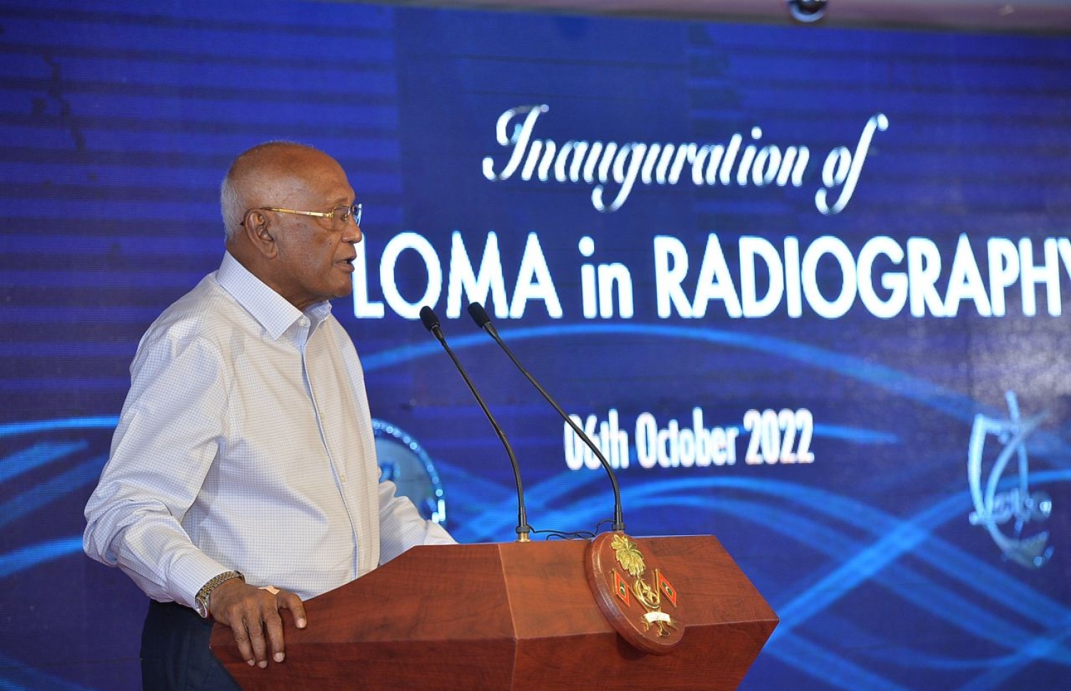 ރޭގެ ރަސްމިއްޔާތުގައި ހެލްތު މިނިސްޓަރު ނަސީމް ވާހަކަ ދައްކަވަނީ ---ފޮޓޯ: އެސްޓީއޯ