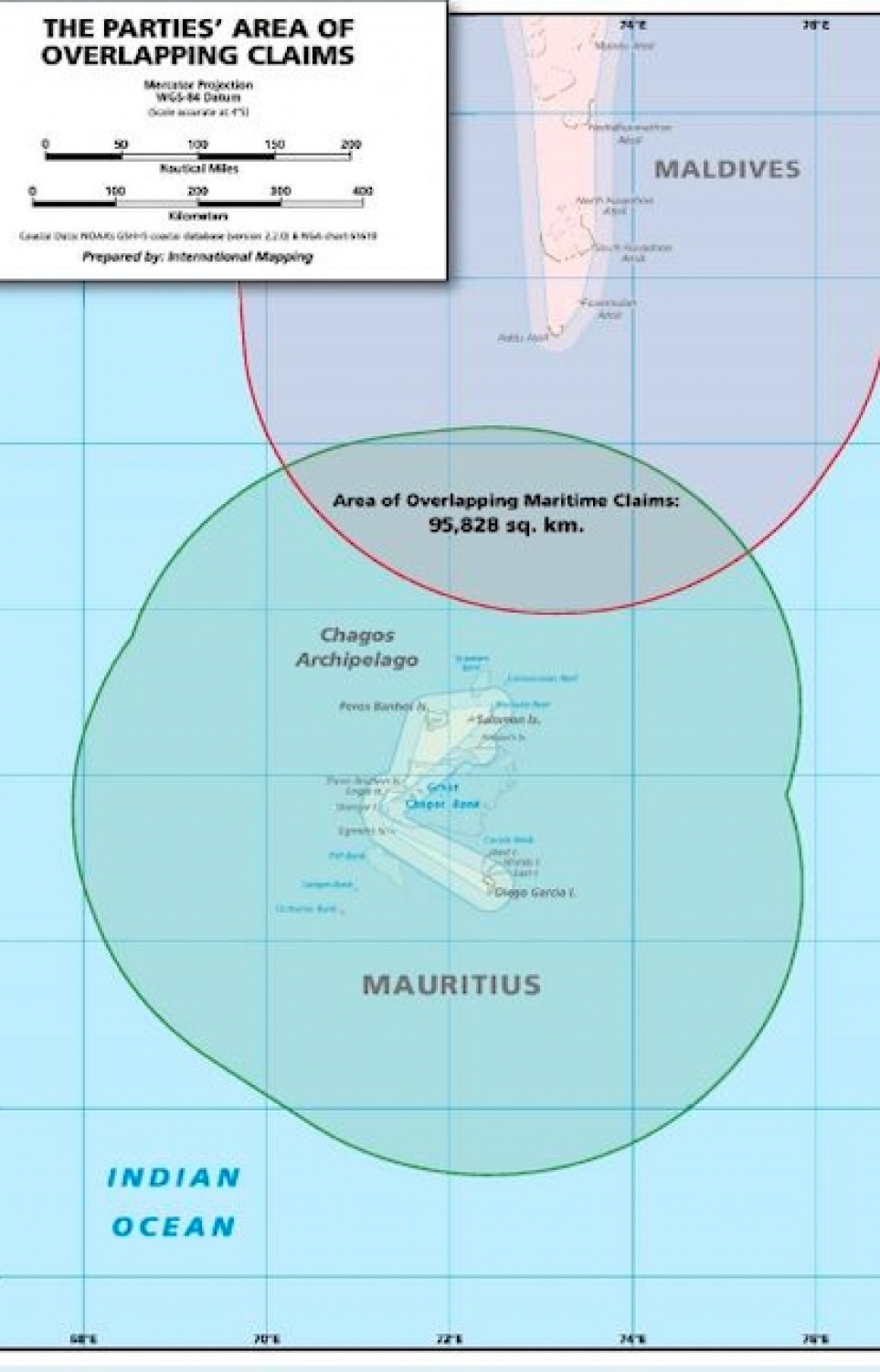 އިމުގެ މައްސަލާގައި ރާއްޖެ އާއި މޮރިޝަސްއާ ދެމެދު މައްސަލަ އުފެދިފައިވާ ސަރަހައްދު ފާހަގަކޮށްފައިވާ ޗާޓެއް.