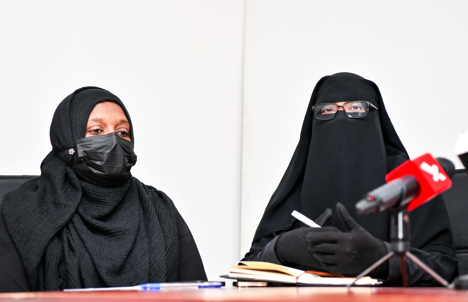 މިއަދުގެ ނޫސްވެރިންގެ ބައްދަލުވުމުގައި އަރަބިއްޔާގެ ޕީޓީއޭގެ ނައިބު ރައީސް އައިޝަތު ޝާދިޔާ ވާހަކަ ދައްކަވަނީ -- ފޮޓޯ: ފަޔާޒު މޫސާ | މިހާރު