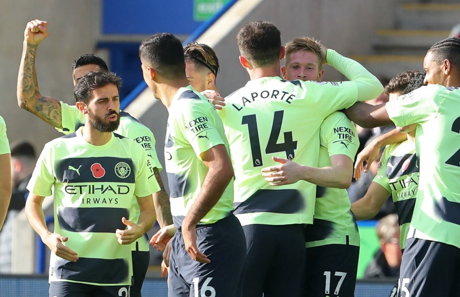 ޑިބްރޭނާ ސިޓީ އަށް ލީޑު ހޯދައިިދިން ލަނޑަށް ފަހު، ޓީމު ކުޅުންތެރިން އުފާފާޅުކުރަނީ.-- ފޮޓޯ: އޭއެފްޕީ