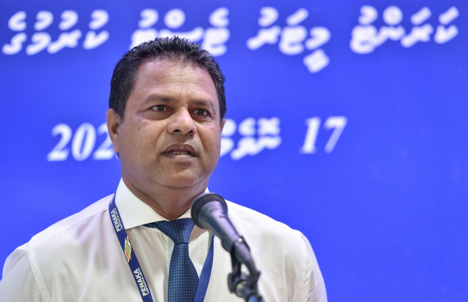 މިއަދު އޮތް ރަސްމިއްޔާތުގައި ފެނަކައިގެ މެނޭޖިން ޑިރެކްޓަރު އަހުމަދު ސައީދު މުހައްމަދު ވާހަކަ ދައްކަވަނީ. -- ފޮޓޯ: ނިޝާން އަލީ | މިހާރު