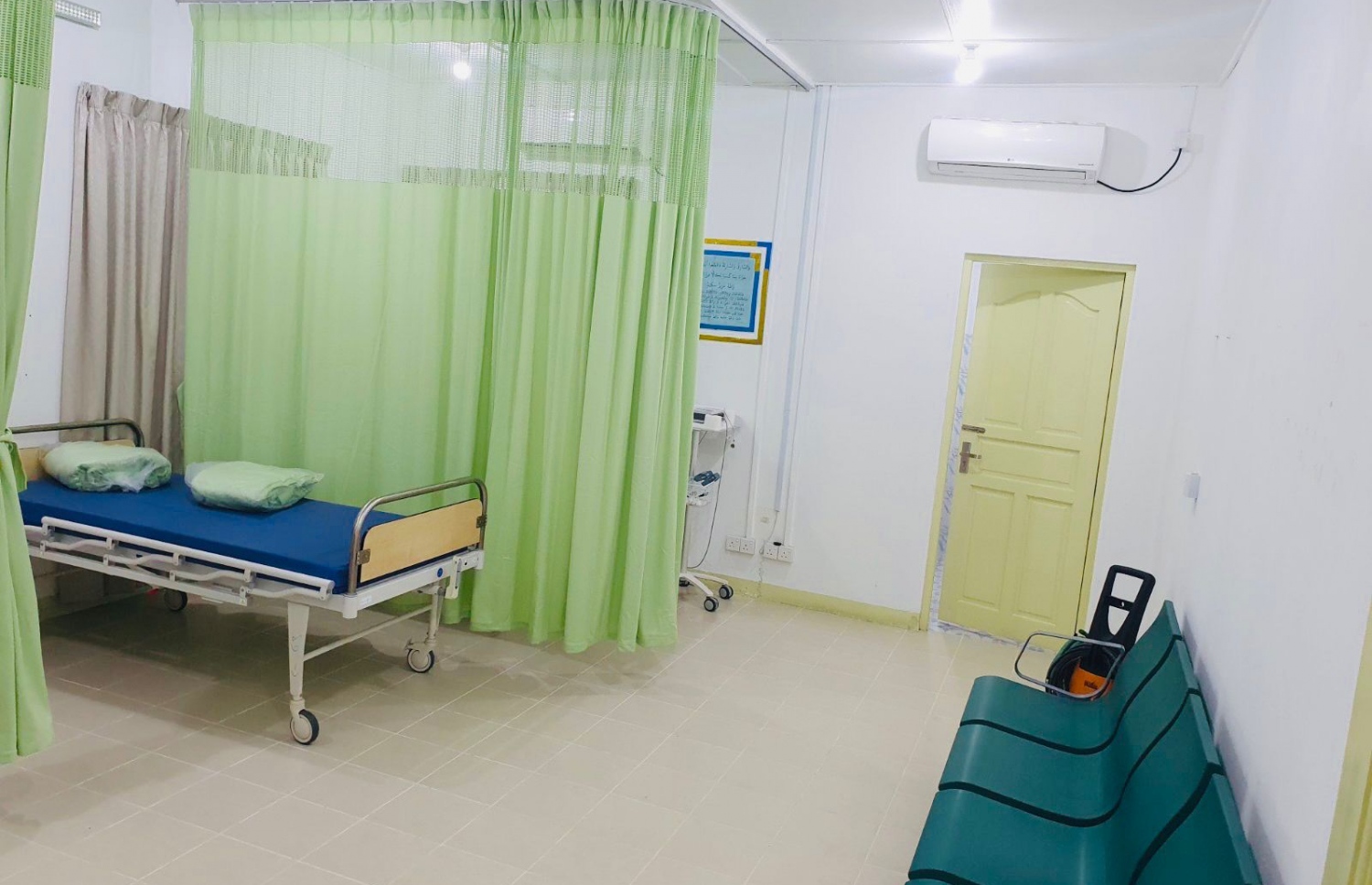 ނ. ލަންދޫގައި ސަރުކާރުން އިމާރާތްކުރި އާ އިމާރާތްުގެ އެތެރެ.-- ފޮޓޯ: ހެލްތު މިނިސްޓްރީ