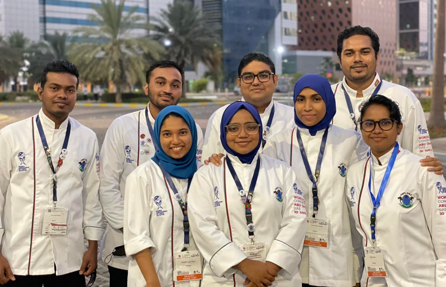 ތޮހާ ބައިވެރިވި ބޭރުގެ މުބާރާތެއްގައި ރާއްޖެ ތަމްސީލު ކުރުމަށް ދިޔަ ބައިވެރިންނާއެކު.