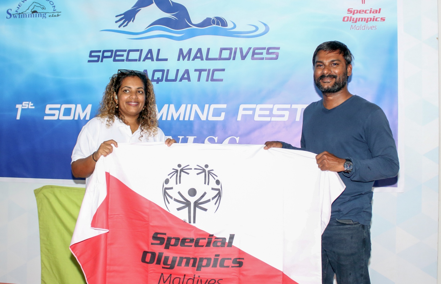 ނިއު ލެގޫން ސްވިމިން ކްލަބުން ބޭއްވި ސްޕެޝަލް އޮލިމްޕިކް ހަރަކާތުގެ ދިދަ ދައްކާލަނީ.--- ފޮޓޯ: ނިއު ލެގޫން ސްވިމިން ކްލަބް