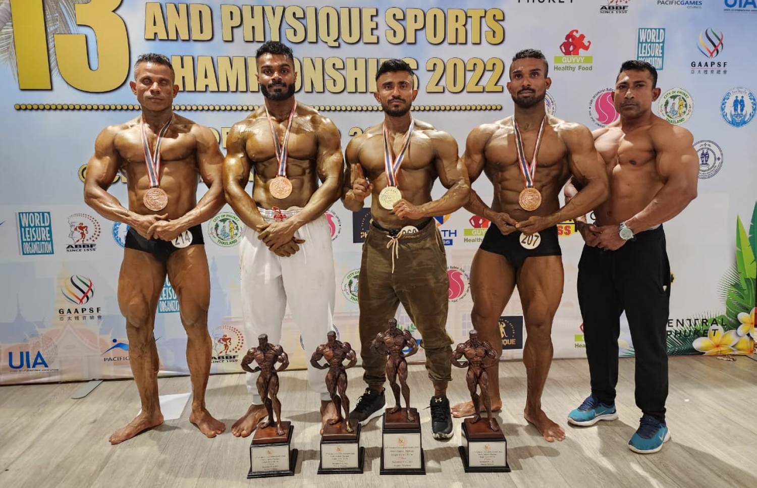 މިހާރު ކުރިއަށްދާ ބޮޑީ ބިލްޑިން މުބާރާތުގައި ރާއްޖެ އަށް މެޑަލް ހޯދައިދިން ފަސް އެތުލީޓުން