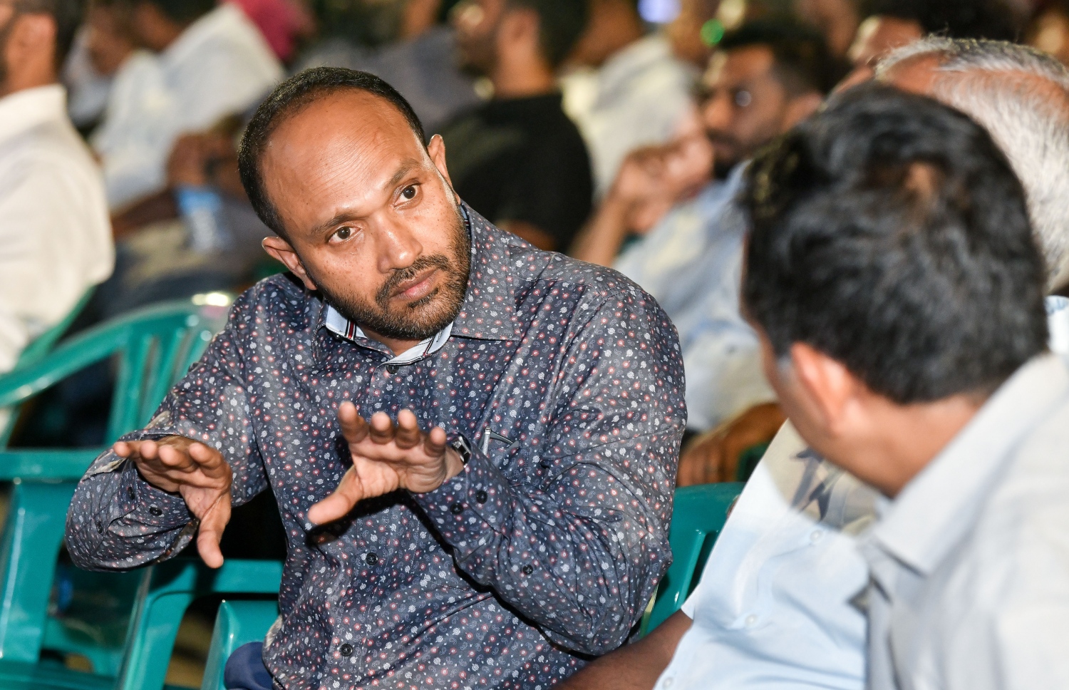 "ފެލާލައިފި" ނަމުގައި އިދިކޮޅު ޕީޕީއެމުން ކާނިވަލުގައި ސަރަހައްދުގައި ބޭއްވި ޖަލްސާގައި ކުރީގެ ނާއިބު ރައީސް ޑރ. މުހައްމަދު ޖަމީލް ބައިވެރިވެވަޑައިގަންނަވަނީ..-- ފޮޓޯ: ނިޝާން އަލީ/މިހާރު