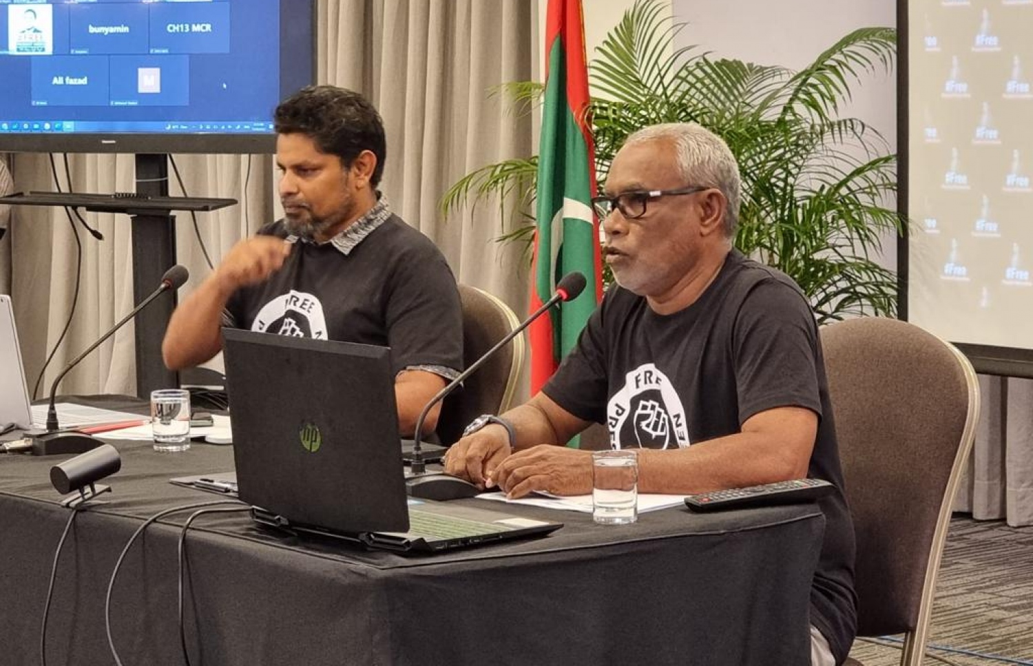 ސެނެޓުގެ ބައްދަލުވުމުގައި އަދުރޭ އާއި ސެކްރެޓަރީ ޖެނެރަލް ތޮލާލް ބައިވެރިވެވަޑައިގަންނަވަނީ. -- ފޮޓޯ | ޕީޕީއެމް