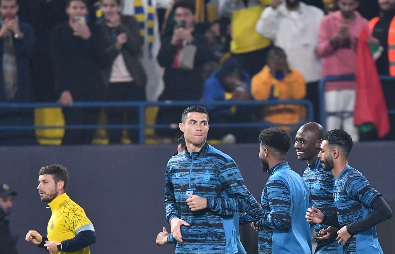 ކްރިސްޓިއާނޯ ރޮނާލްޑޯ، އަލް ނަސްރުގެ ފަރިތަކުރުންތަކުގައި.-- ފޮޓޯ: އޭއެފްޕީ