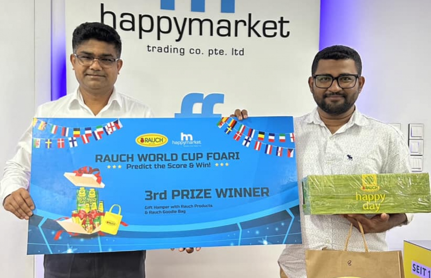 ތިން ވަނަ އަށް ހެޕީ މާކެޓު ގްރޫޕުގައި ސްކޯ ދިމާކުރި ބައިވެރިޔާ. -- ފޮޓޯ: ހެޕީ މާކެޓު