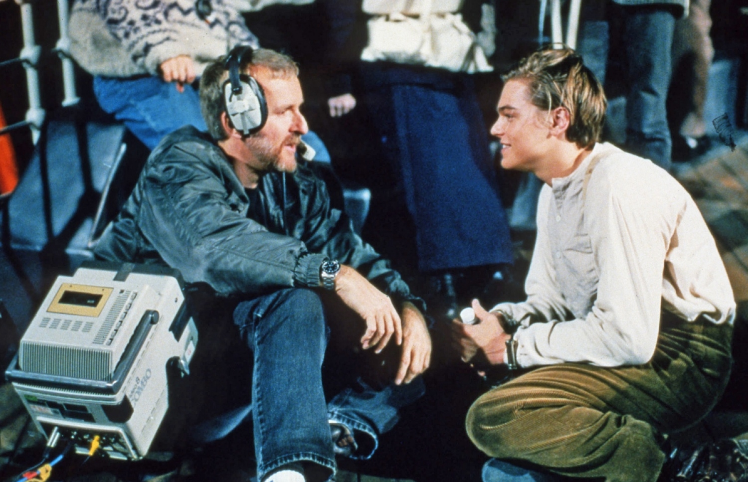 ޖޭމްސް ކެމަރަން އާއި ލިއޮނާޑޯ 1997 ވަނަ އަހަރުގެ ޓައިޓޭނިކް ފިލްމުގެ ސެޓުގައި