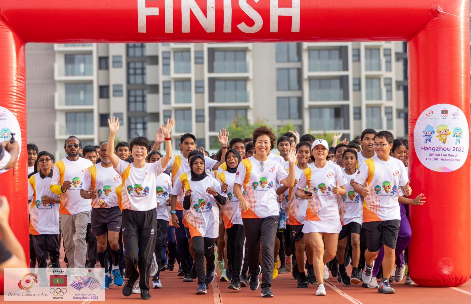 އޭޝިއަން ގޭމްސް ޕްރަމޮޓް ކުރުމުގެ ގޮތުން ބޭއްވި ދުވުން --- ފޮޓޯ: އެމްއޯސީ