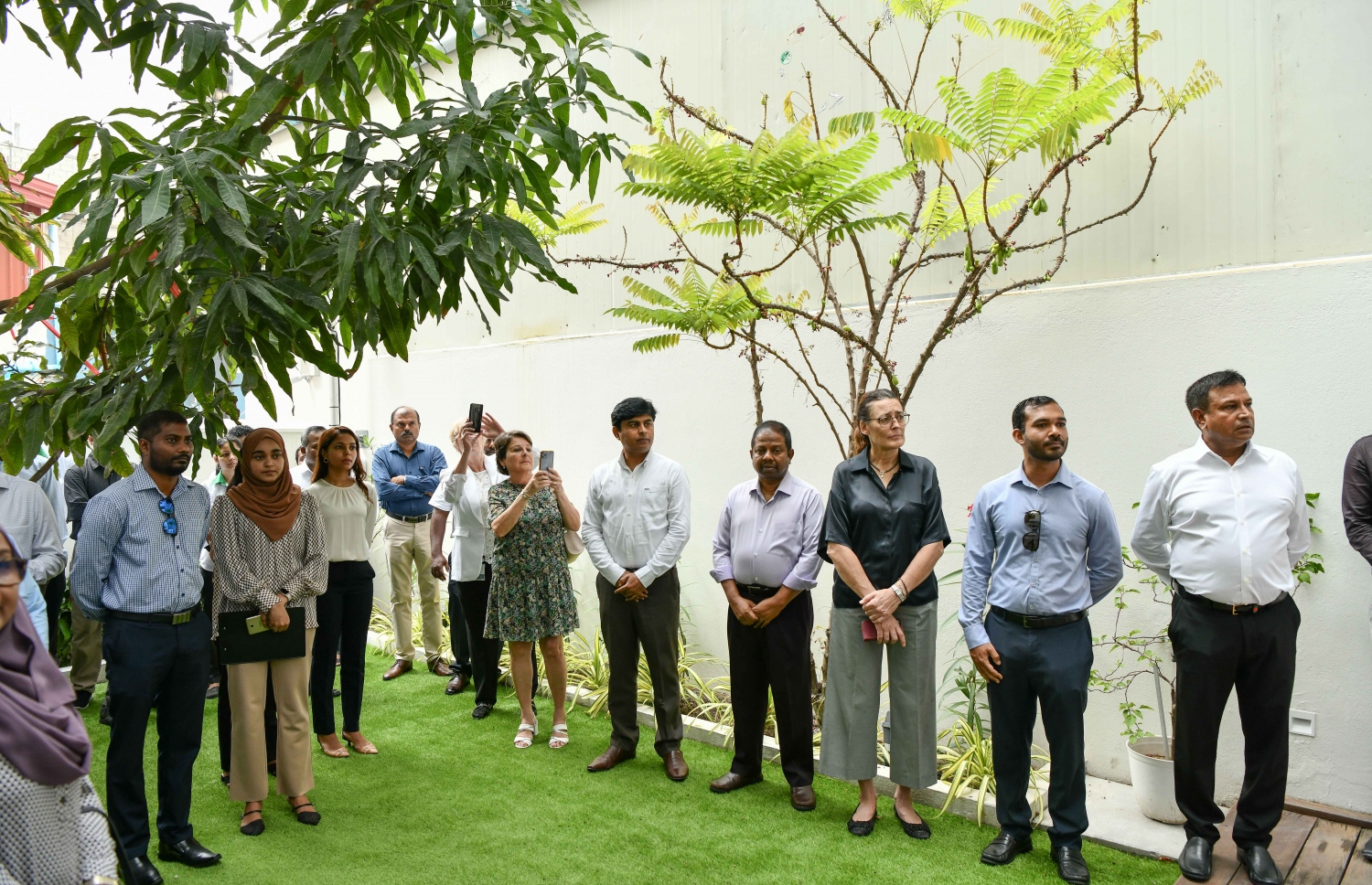 ޓްރީ ޓޮޕް ހޮސްޕިޓަލުން "ޓީޓީއެޗް"ގެ ނަމުގައި ކްލިނިކެއް ހުޅުވުމަށް މިއަދު ބޭއްވި ރަސްމިއްޔާތުގެ ތެރެެެއިން.-- ފޮޓޯ: ނިޝާން އަލީ/ މިހާރު