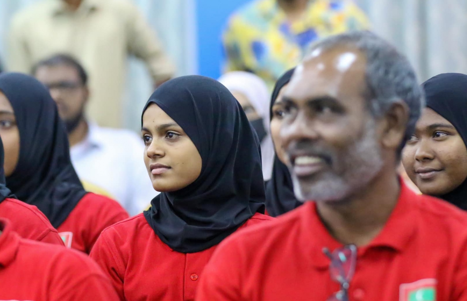 ގައުމީ ވޮލީ ޓީމަށް ހާއްސަކޮށް، އަފީފް ރޭ ކުރިއަށް ގެންދިޔަ ސެޝަންގައި ނިޒާރު --- ފޮޓޯ: ޔޫތު މިނިސްޓްރީ