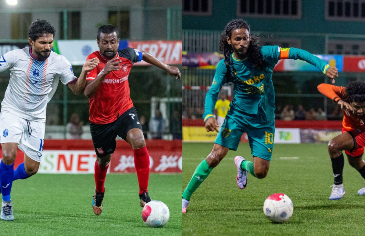 ވާދޫ (ކ) އަދި ގަން (ވ) ރޭ ކުޅުނު ޒޯން 6 ގެ މެޗުތަކުގެ ތެރެއިން، މި ޒޯން ފައިނަލުގައި ވާދަކުރާނީ މި ދެ ޓީމު.-- ފޮޓޯ: ގޯލްޑަން ފުޓްސަލް އެސޯސިއޭޝަން/ އިމޭޖަސް އެމްވީ