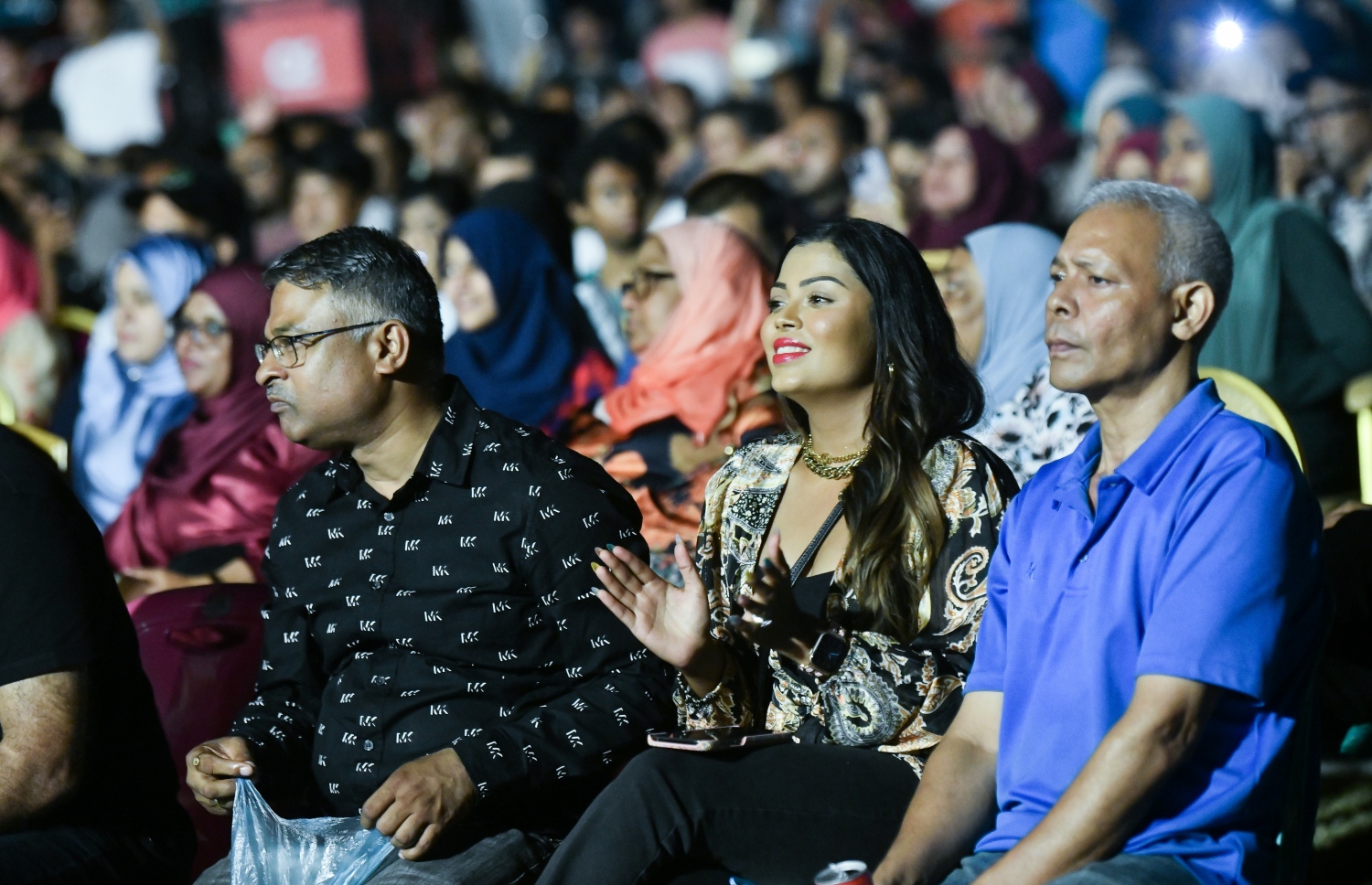 ރޭ ބޭއްވި "މިއުޒިކަލް އައިޑަލް" ޝޯގެ ތެރެއިން.-- ފޮޓޯ:ނިޝާން އަލީ / މިހާރު