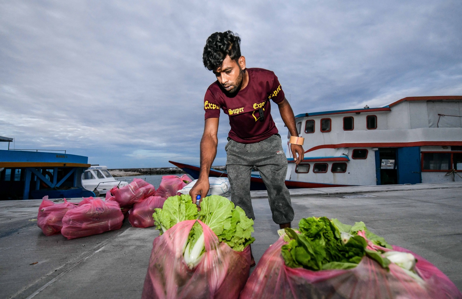 ތޮއްޑޫގައި ހައްދާފައިވާ ލެޓިއުސްތަކެއް މާލެ ގެންނަން ތައްޔާރު ކޮށްފައި -- ފޮޓޯ: ފަޔާޒް މޫސާ/ މިހާރު
