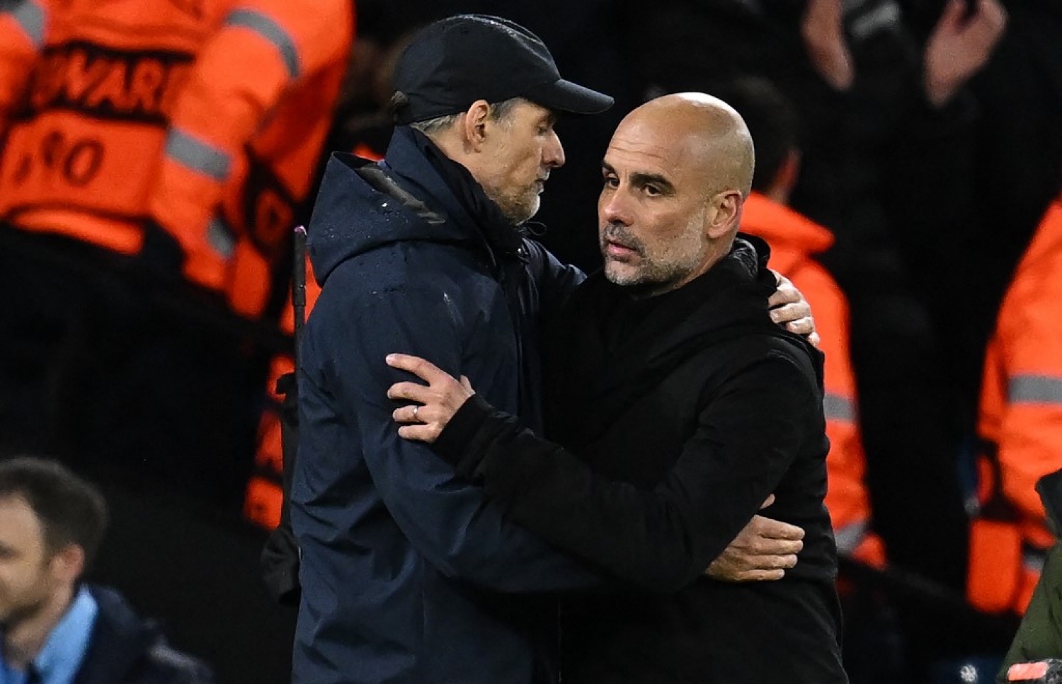 މެޗަށް ފަހު ގާޑިއޯލާ (ކ) އާއި ޓުޗެލް (ވ).-- ފޮޓޯ: އޭއެފްޕީ