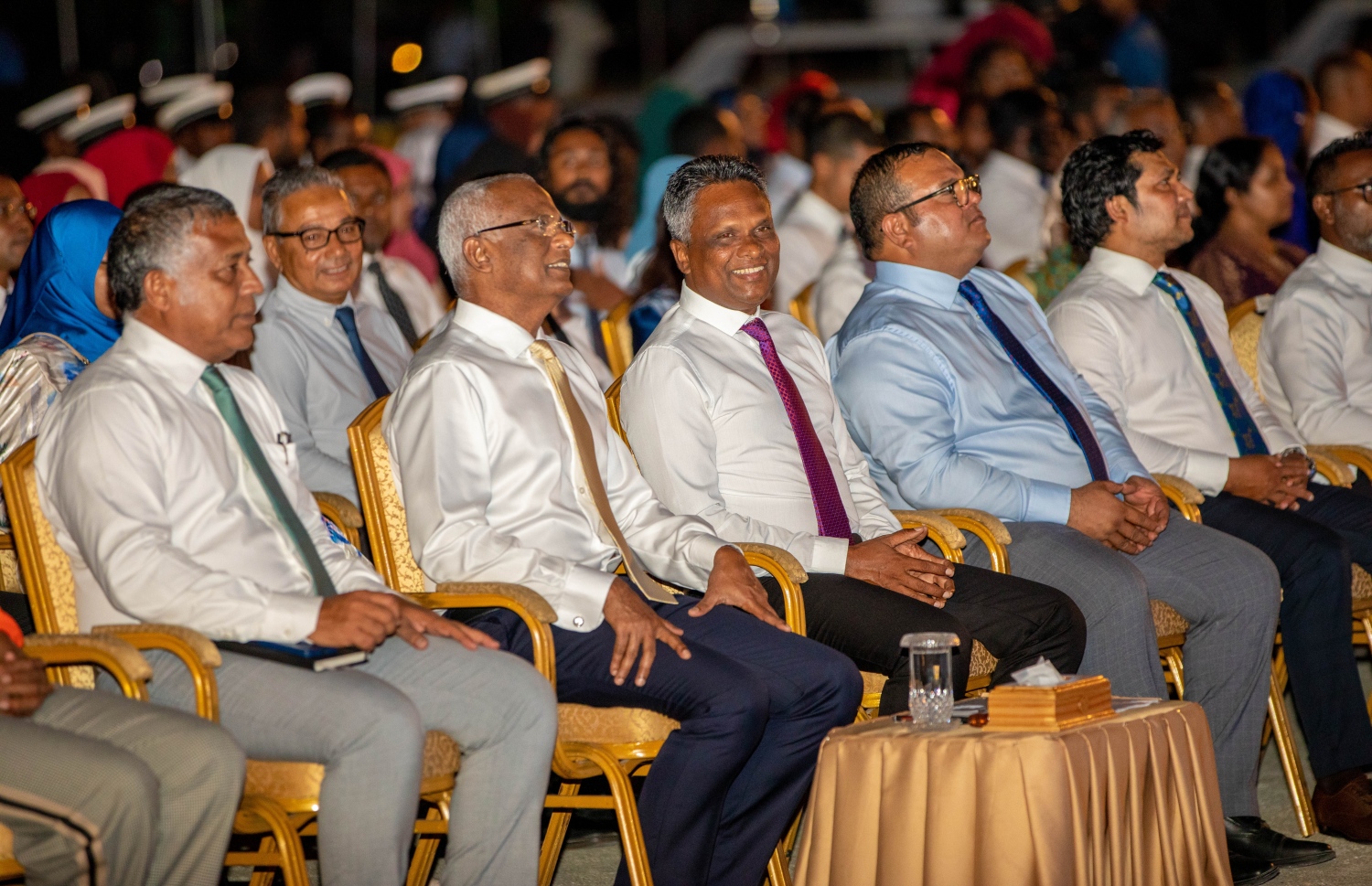 އާރްޓީއެލް ހިދުމަތް އިފްތިތާހު ކުރުމަށް ބޭއްވި ރަސްމިއްޔާތުގައި ރައީސް އިބްރާހިމް މުހައްމަދު ސޯލިހާއި އެމްޓީސީސީގެ ސީއީއޯ އާދަމް އަޒިމް-- ފޮޓޯ: އެމްޓީސީސީ
