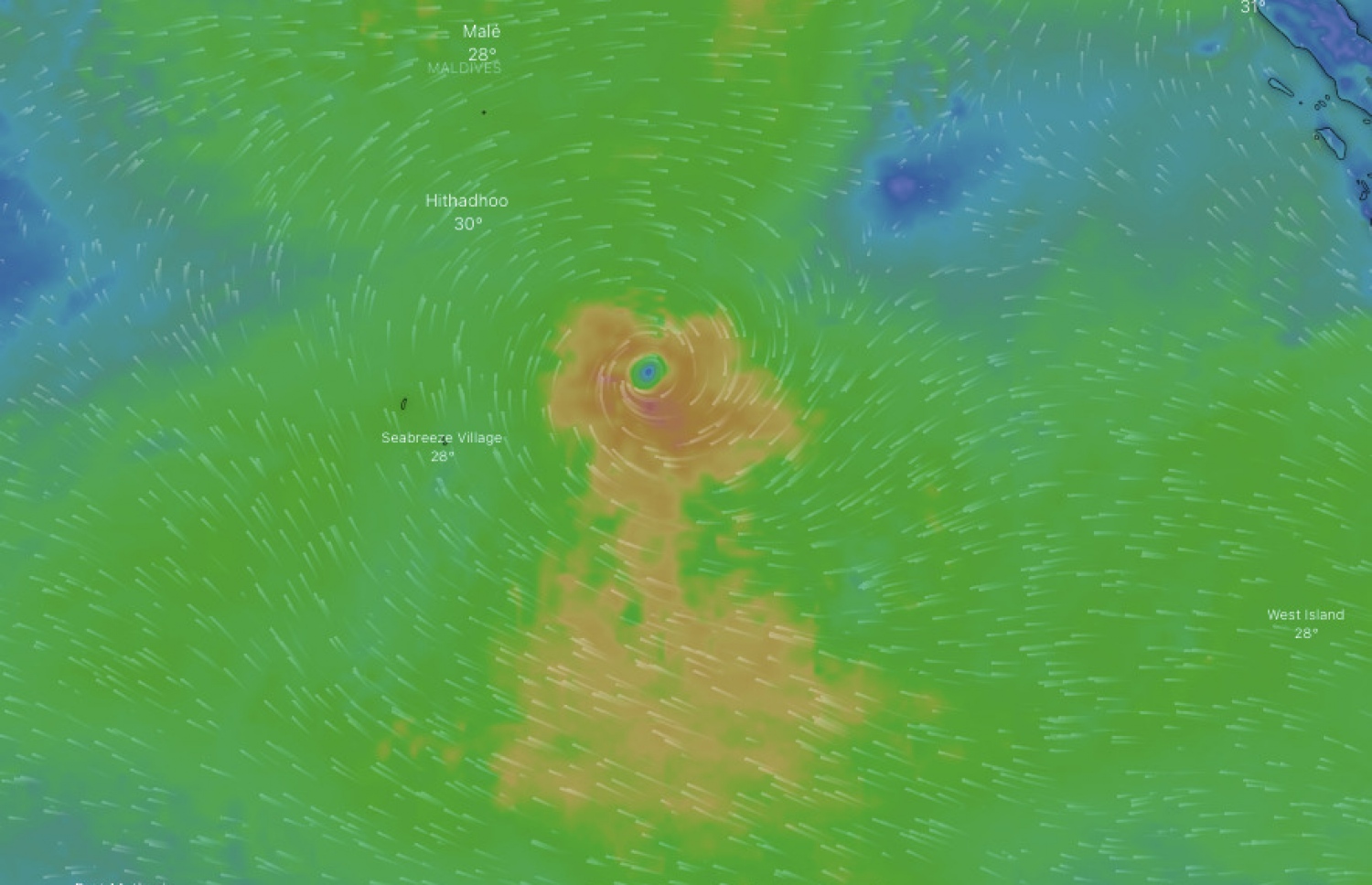 ރާއްޖޭގެ ދެކުނުގައި އުފެދިފައިވާ ކޮޅިގަނޑު.