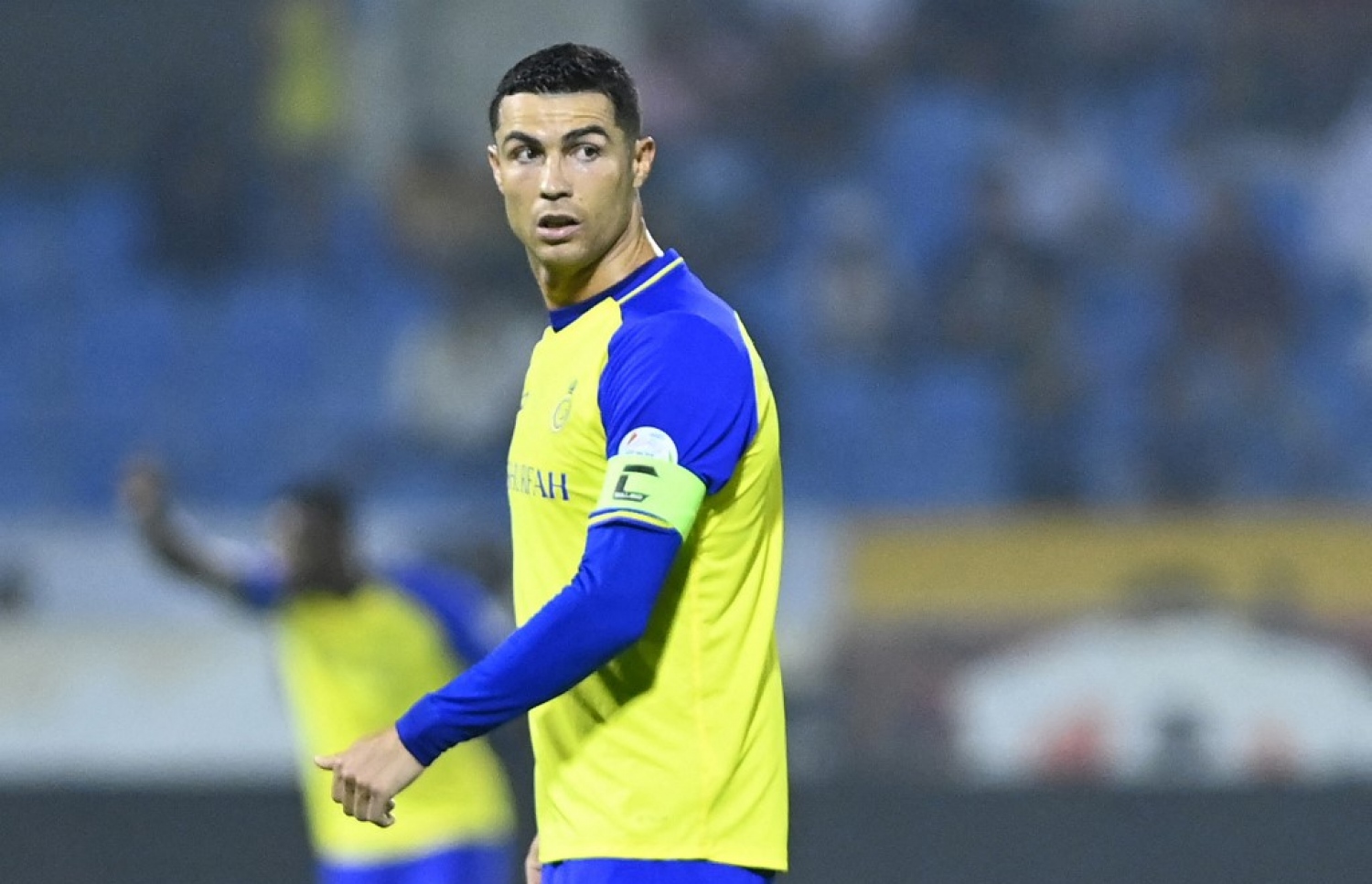 ނަސްރުން ސައުދީ ޕްރޯ ލީގުގައި ރޭ އިއްތިފާގާ ދެކޮޅަށް ކުޅުނު މެޗުގައި ރޮނާލްޑޯ.-- ފޮޓޯ: އޭއެފްޕީ