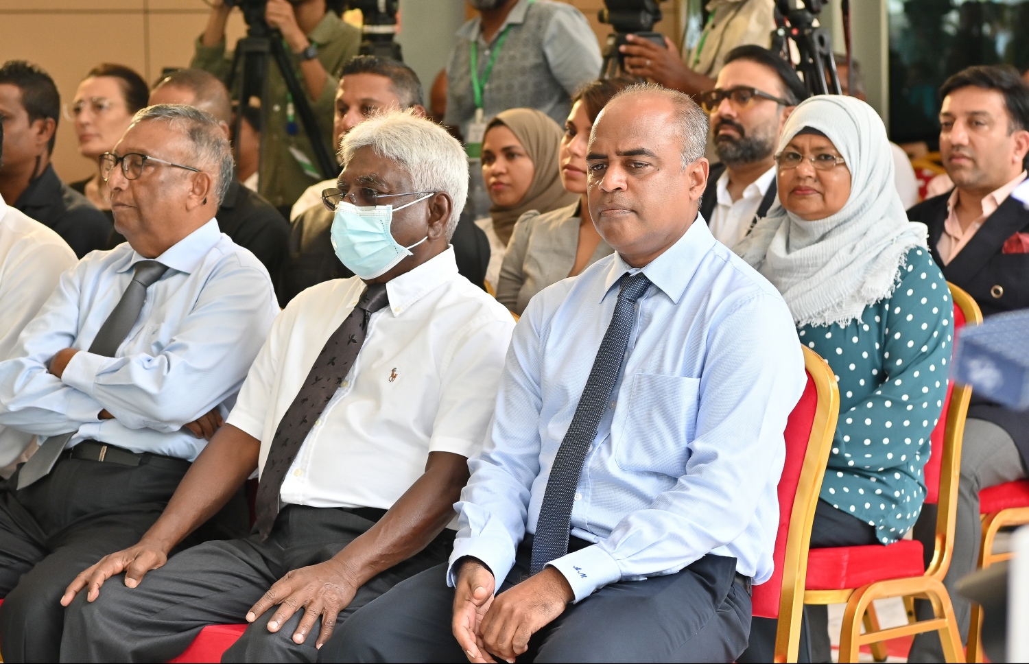 ޓްރީޓޮޕްގައި ގާއިމްކުރި ފާޓިލިޓީ ސެންޓަރު ހުޅުވުމަށް ބޭއްވި ރަސްމިއްޔާތުގައި އެ ހޮސްޕިޓަލުގެ ސީއީއޯ އާދިލް މޫސާ ބައިވެރިވެވަޑައިގަންނަވަނީ--. ފޮޓޯ: ނިޝާން އަލީ / މިހާރު