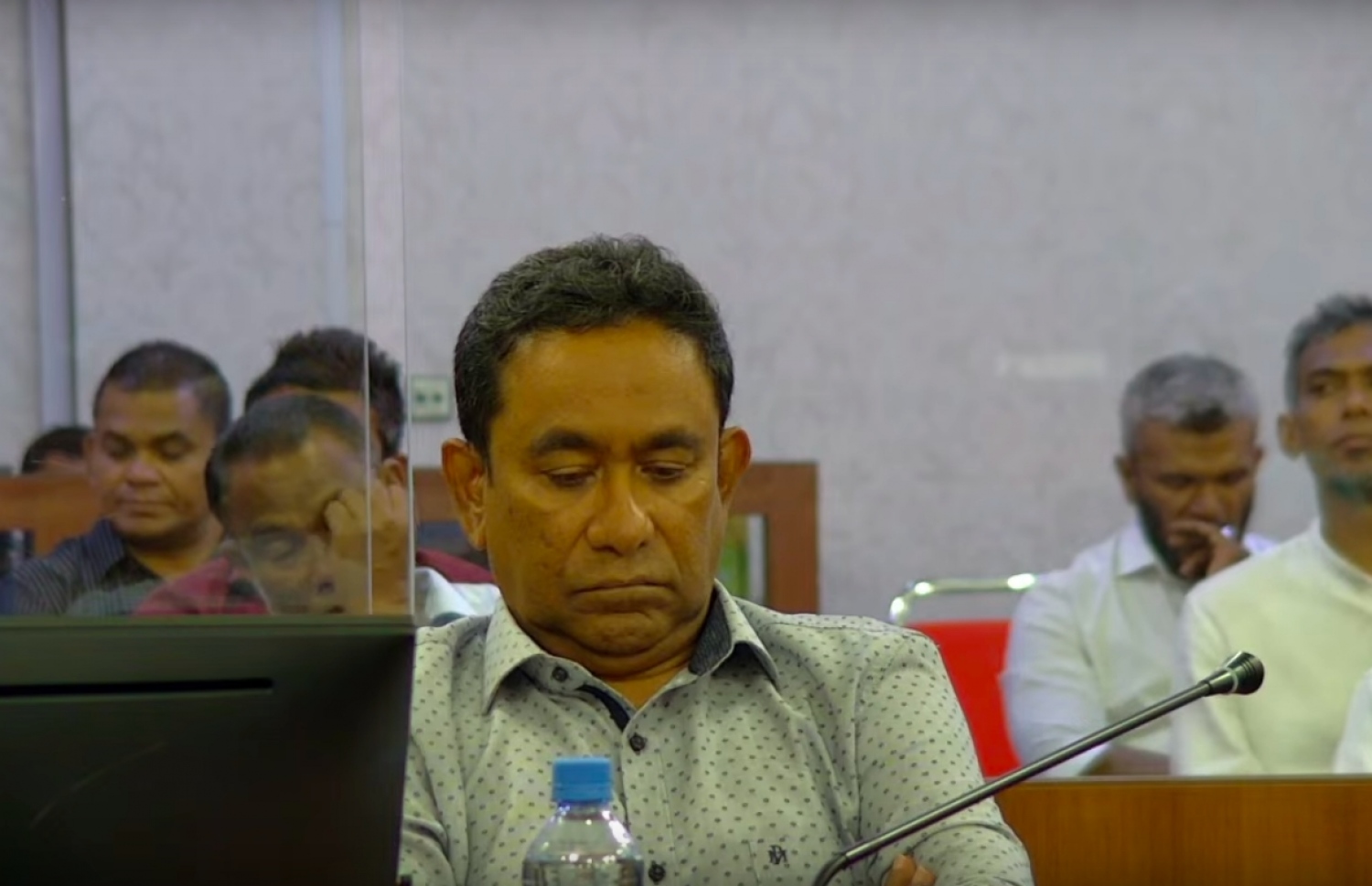 ހައި ކޯޓުގައި މިއަދު އޮތް ޝަރީޢަތުގައި ކުރީގެ ރައީސް އަބްދުﷲ ޔާމީން
