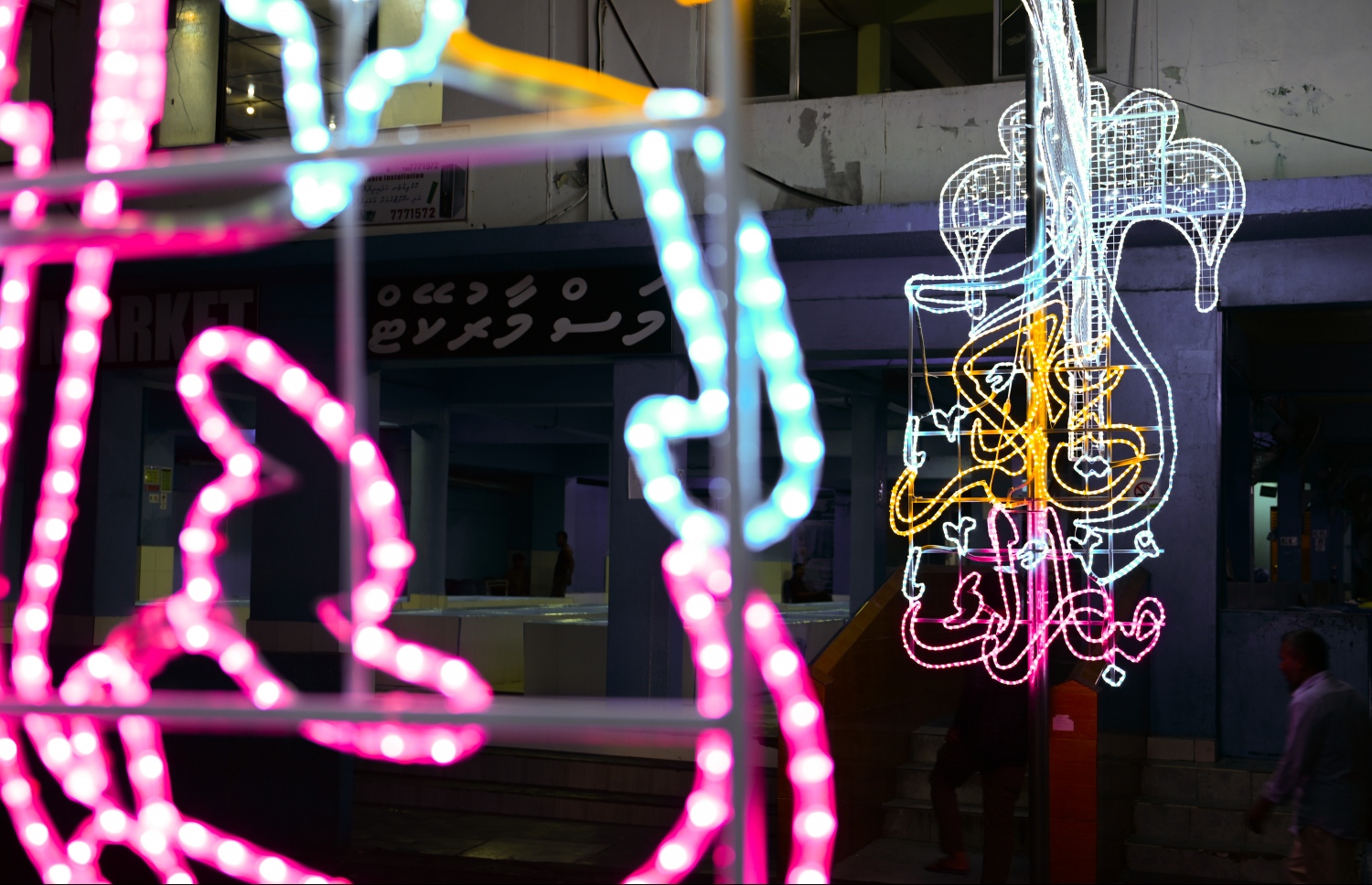 އަޟްހާ އީދަށް ކައުންސިލުން މަސް މާރުކޭޓް ސަރަހައްދުގައި ބެހެއްޓި ގިޑިގެއެއް ދިއްލާފައި: ޖުމްލަ 22 ގިޑިގެ އާއެކު 2224 ބޮކި މާލޭގައި ދިއްލާފައިވޭ.-- ފޮޓޯ: ނިޝާން އަލީ / މިހާރު