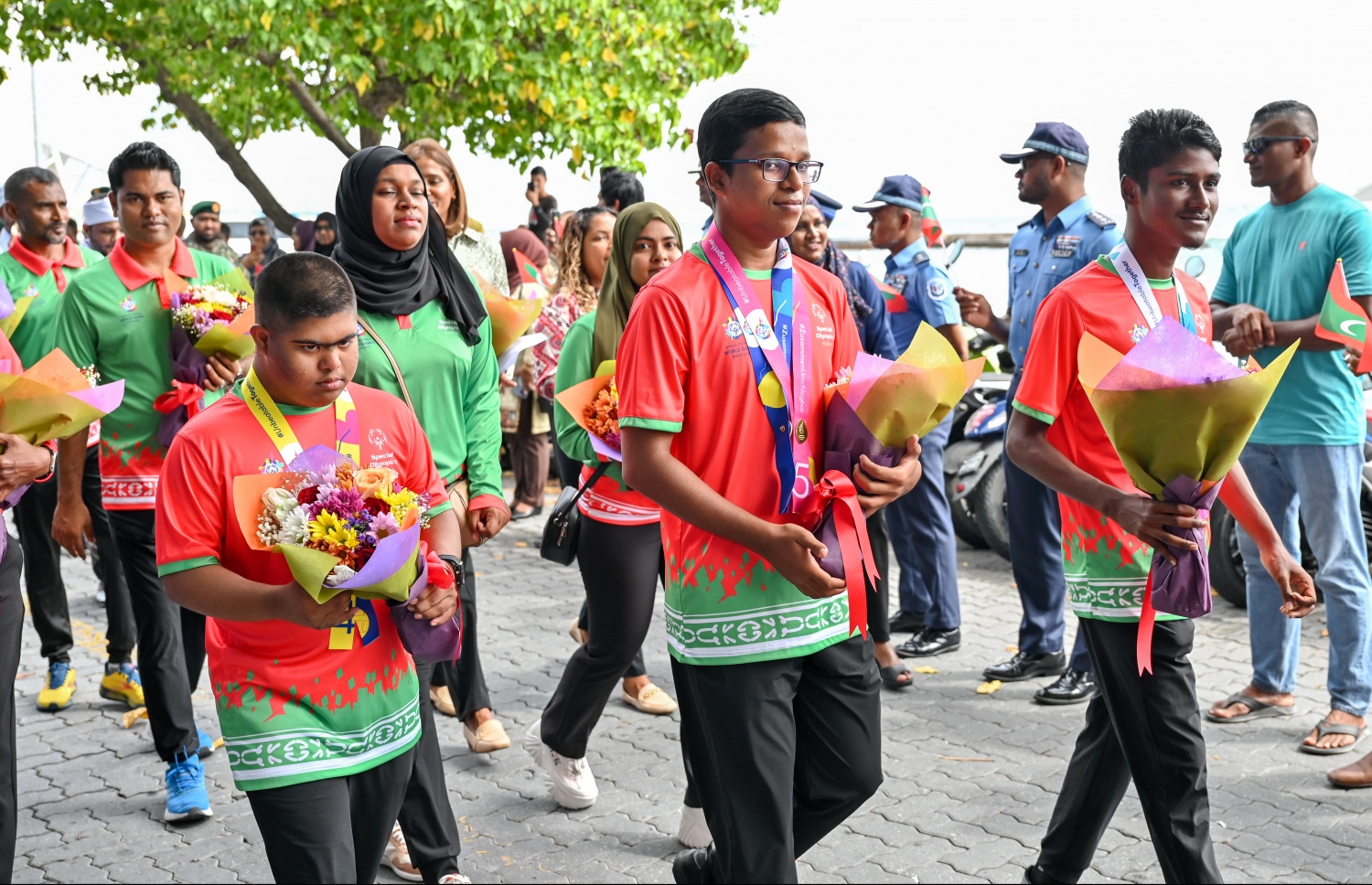 ޓީމުގެ ޝަރަފުގައި ކުރިއަށްގެންދިޔަ ސަގާފީ ހިނގުމުގެ ތެރެއިން --- ފޮޓޯ: ނިޝާން އަލީ | މިހާރު