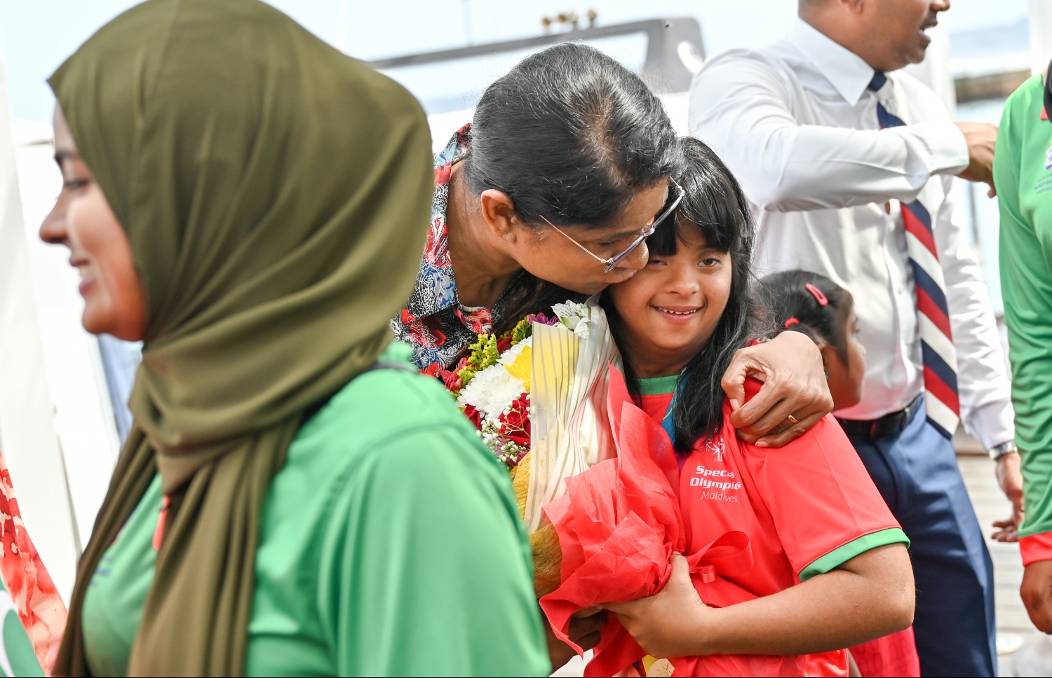 ރަން މެޑަލް ހޯދި އެތުލީޓުންނަށް ޑިފެންސް މިނިސްޓަރު މާރިޔާ އަހްމަދު ދީދީ މަރުހަބާ ވިދާޅުވަނީ --- ފޮޓޯ: ނިޝާން އަލީ | މިހާރު