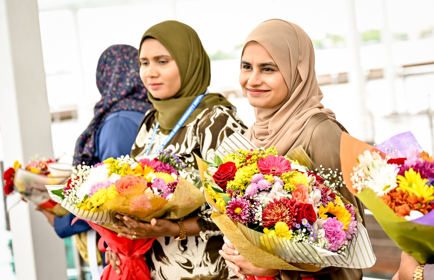 ސްޕެޝަލް އޮލިމްޕިކްސް ވޯލްޑް ގޭމްސްއިން ރަން މެޑަލް ހޯދި ދިވެހި އެތުލީޓުންނަށް މަރުހަބާ ކިޔުމަށް، ރަސްމީ ފާލަން ސަރަހައްދުގައި ބޭއްވި ރަސްމިއްޔާތުގެ ތެރެއިން --- ފޮޓޯ: ނިޝާން އަލީ | މިހާރު