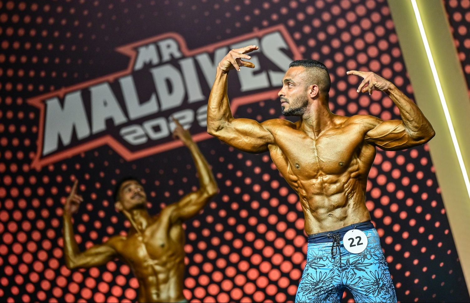 މިސްޓަ މޯލްޑިވްސް ހޮވުމަށް ރޭ ބޭއްވި މުބާރާތުގައި އެތުލީޓަކު ސްޕޯޓްސް ފިޒީކް ކެޓެގަރީގައި ވާދަކުރަނީ .-- ނިޝާން އަލީ | މިހާރު