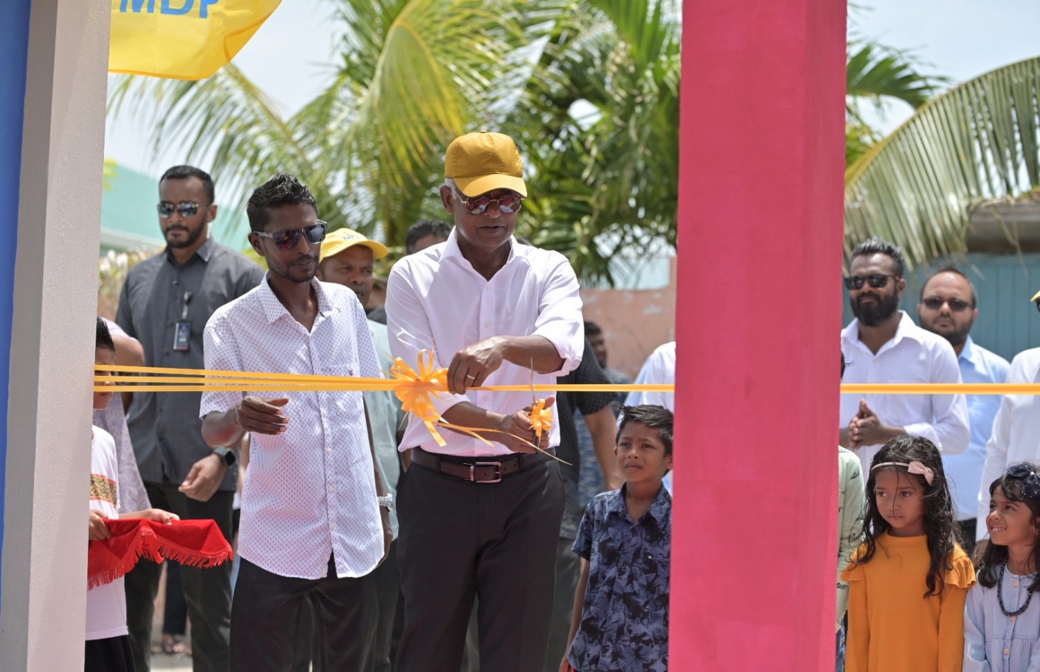 ރައީސް ހޯރަފުށީގައި: ޓޫރިޒަމްގެ ހާލަތު އުއްމީދުކުރި ގޮތަށް ރަނގަޅުވެފައިވާ ކަމަށް ރައީސް ވިދާޅުވި. -- ފޮޓޯ | އެމްޑީޕީ