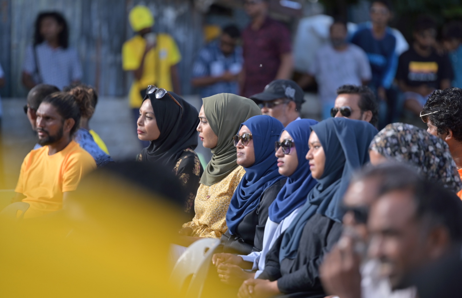 ރައީސް އިބްރާހިމް މުހައްމަދު ސޯލިހް ހއ. ވަށަފަރުގައި ބޭއްވެވި ކެމްޕޭން ޖަލްސާގައި އެ ރަށު ބަޔަކު ބައިވެރިވަނީ -- ފޮޓޯ: އެމްޑީޕީ