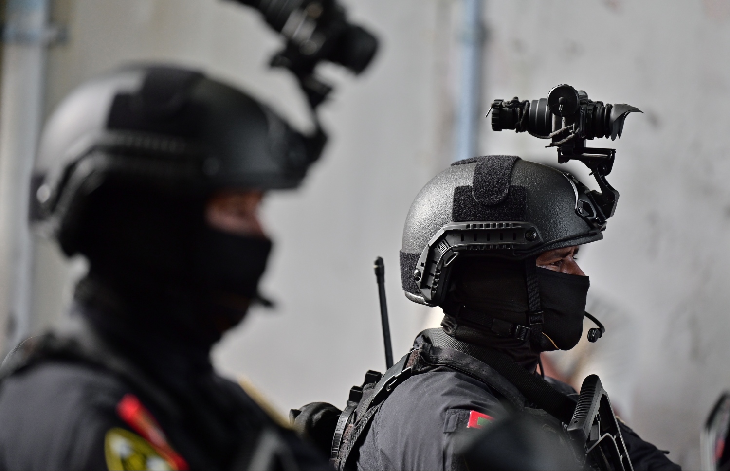 58 ވަނަ މިނިވަން ދުވަހު މުނާސަބަތުގައި ޒަމާނީ ވަސީލަތްތަކާއެކު ސިފައިން މާލޭގައި ބޭއްވި ޕެރޭޑްގައި ސްޕެޝަލް ފޯސްގެ ސިފައިން ބައިވެރިވަނީ -- ފޮޓޯ: ނިޝާން އަލީ | މިހާރު