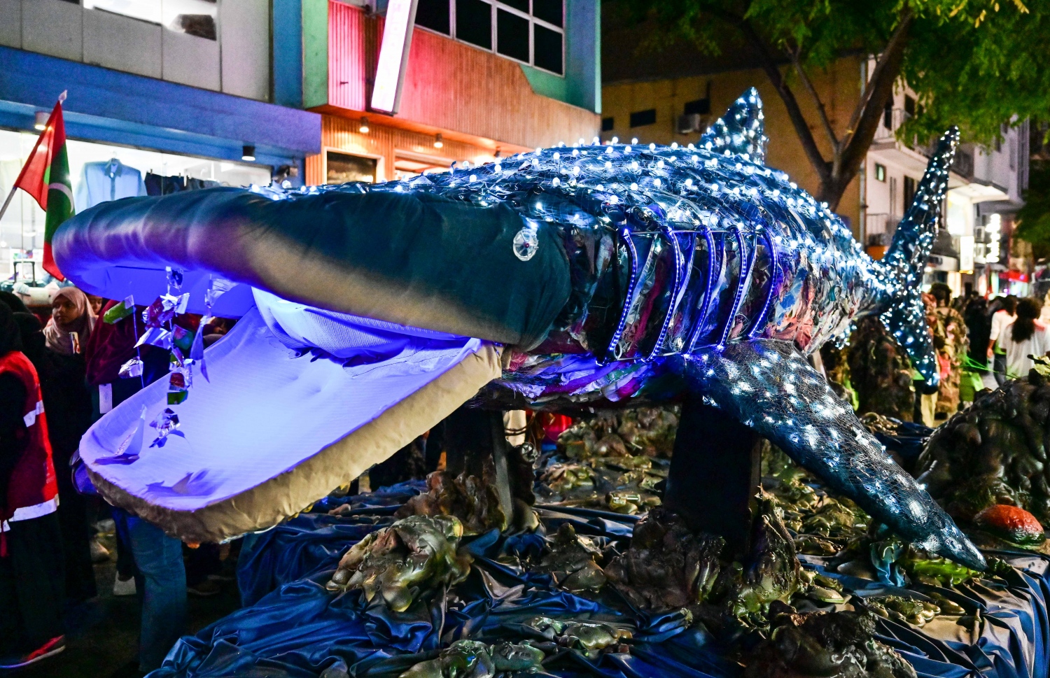 އުކާލެވޭ ސާމާނު ބޭނުންކޮއްގެން ވެމްކޯއިން ހަދާފައިވާ ފެހުރިހި ފުޅަނދު: ތިން އަހަރުގެ މެދުކެނޑުމަކަށްފަހު މި ފަހަރު ބޭއްވި ފުޅަނދުބުރުގައި ސަރުކާރުގެ ގިނަ ކުންފުނިތަކަކުން ވަނީ ބައިވެރިވެފަ -- ފޮޓޯ: ފަޔާޒު މޫސާ | މިހާރު