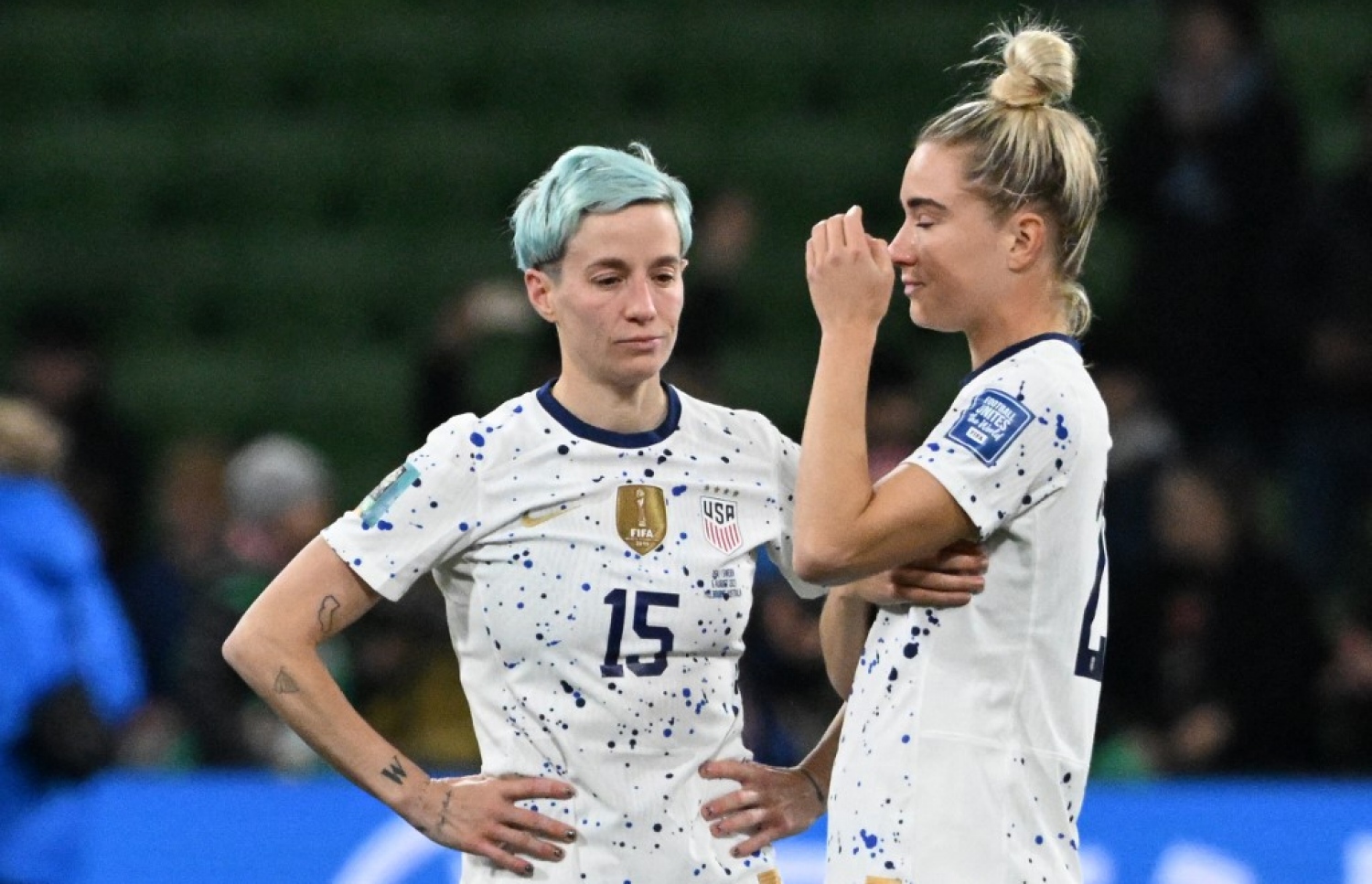 މުބާރާތުން ކެޓުމުން އެމެރިކާގެ ކުޅުންތެރިން މާޔޫސް ވެފައި.-- ފޮޓޯ: އޭއެފްޕީ