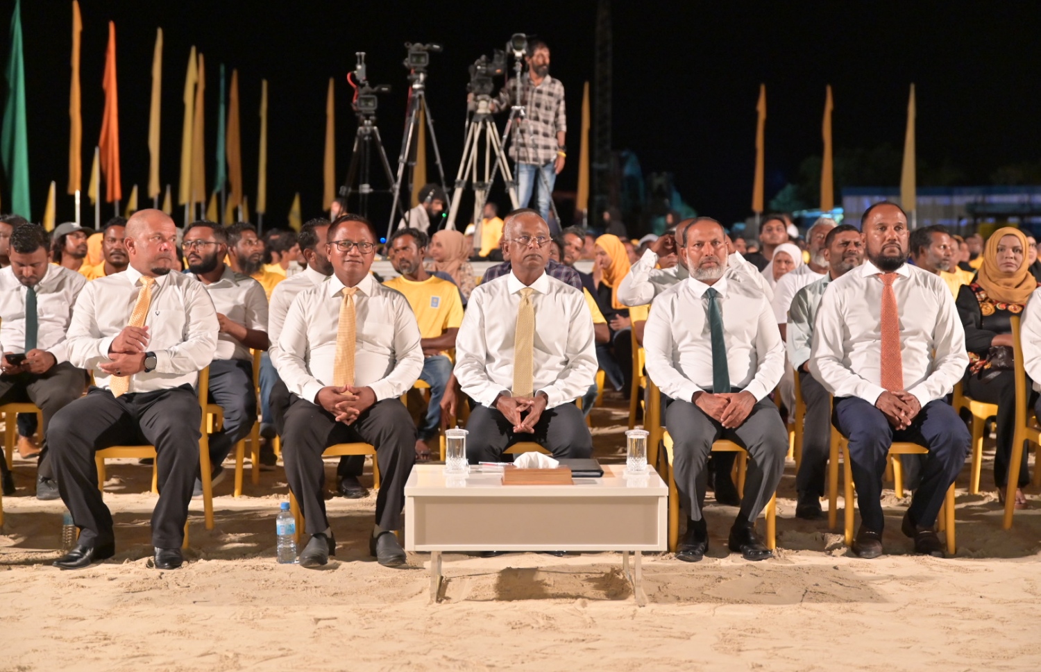 ކެމްޕޭން ޖަލްސާގައި ރައީސް އިބްރާހިމް މުހައްމަދު ސޯލިހް ބައިވެރިވެވަޑައިގަންނަވަނީ. -- ފޮޓޯ | އެމްޑީޕީ