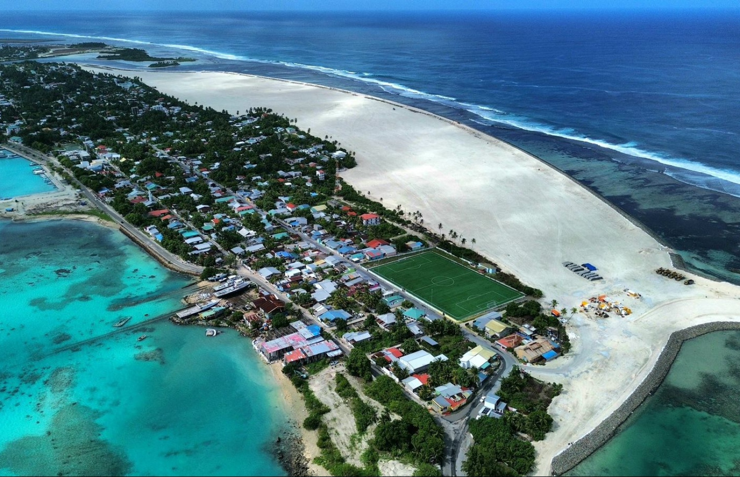 އައްޑޫއިން އެންމެ ފަހުން ހިއްކި ސަރަހައްދު.-- ފޮޓޯ: ރިޒްނާ ޒަރީރު