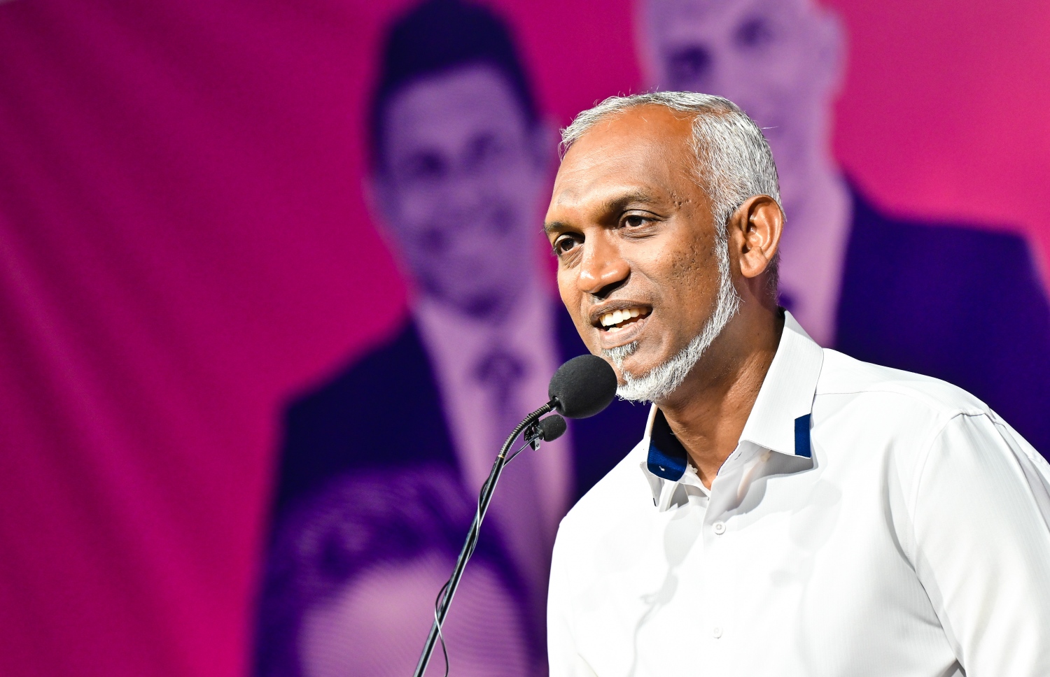 ފުވައްމުލަކުގައި ބޭއްވި މުއިއްޒުގެ ކެމްޕެއިން ޖަލްސާގެ ތެރެއިން - ފޮޓޯ: ނިޝާން އަލީ | މިހާރު