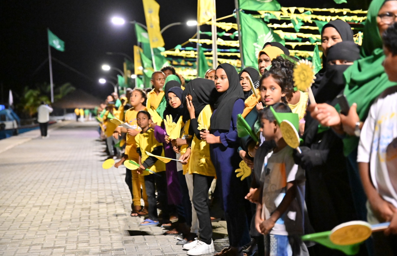 އެމްޑީޕީގެ ރިޔާސީ ކެންޑިޑޭޓް ރައީސް އިބްރާހިމް މުހައްމަދު ސޯލިހަށް ހދ. މަކުނުދޫން މަރުހަބާ ކިޔުން.-- ފޮޓޯ: އެމްޑީޕީ