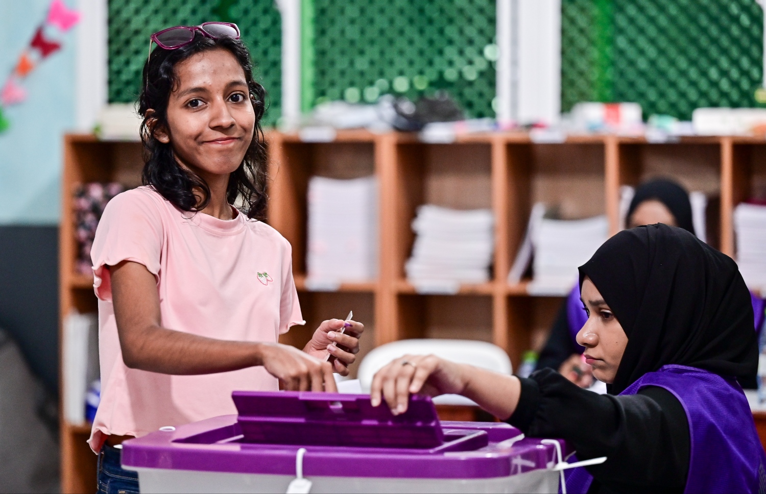 ރިޔާސީ އިންތިހާބުގައި އަލަށް ކުއްޖަކު ވޯޓުލަނީ.-- ފޮޓޯ: ފަޔާޒް މޫސާ / މިހާރު