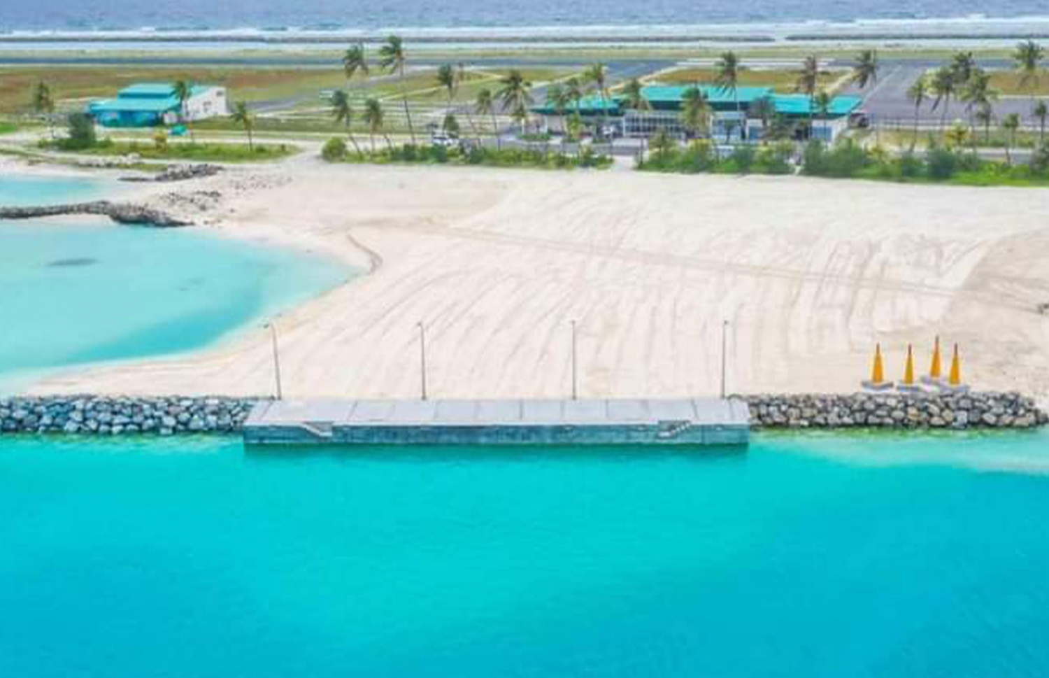 އެމްޓީސީސީން ހަދައި ނިންމި ހޯދަފުށީ އެއާޕޯޓް ޖެޓީ.-- ފޮޓޯ: އެމްޓީސީސީ