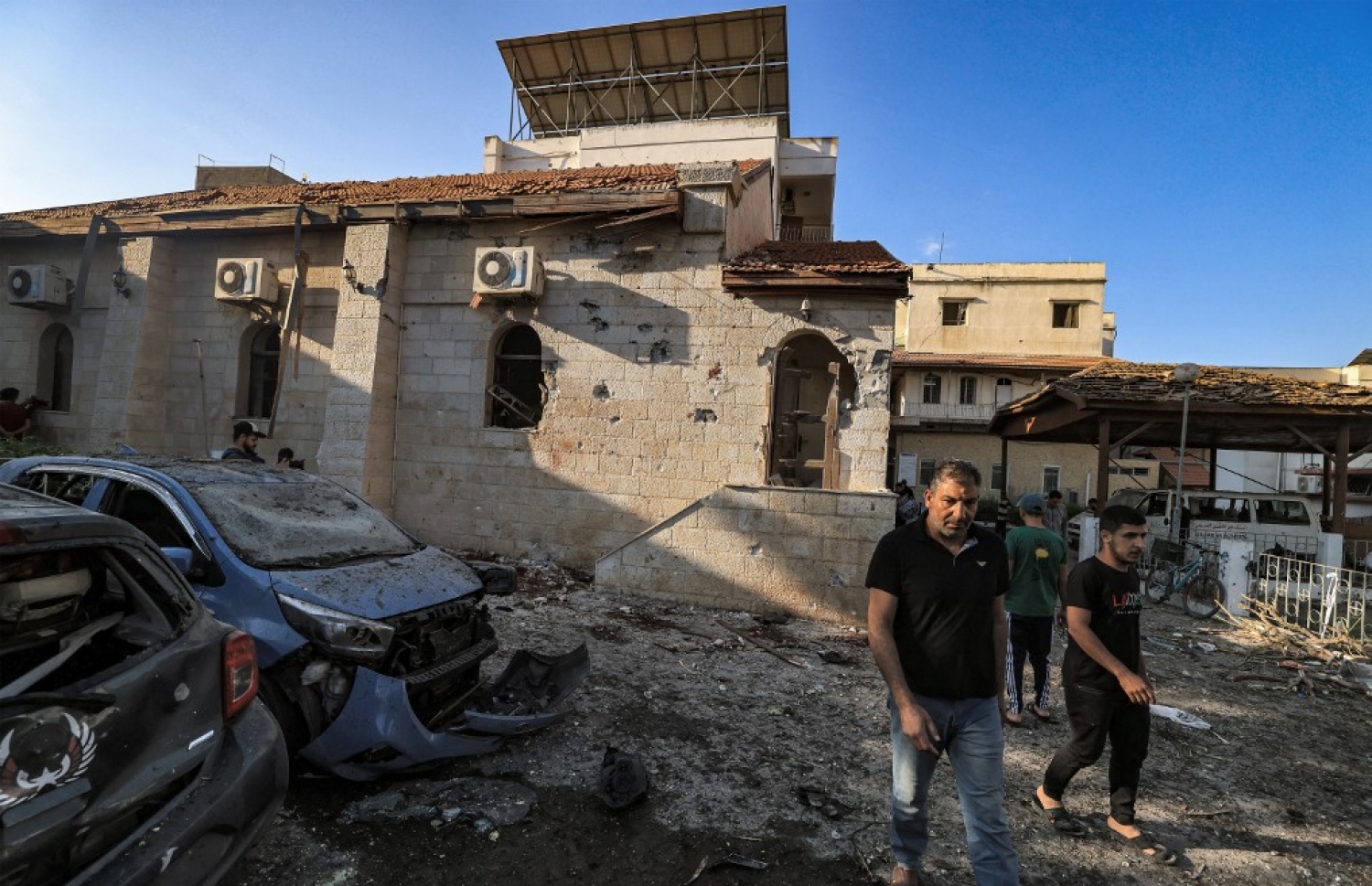 ފަލަސްތީނުގެ މީހުންނާ ދެކޮޅަށް އިޒްރޭލުން މިހާރު ފަށާފައިވާ ހަނގުރާމައިގައި، ހަމަލާދީ ފުނޑުފުނޑުކޮށްލި ގާޒާގެ އަލް އަހްލީ ހޮސްޕިޓަލް.